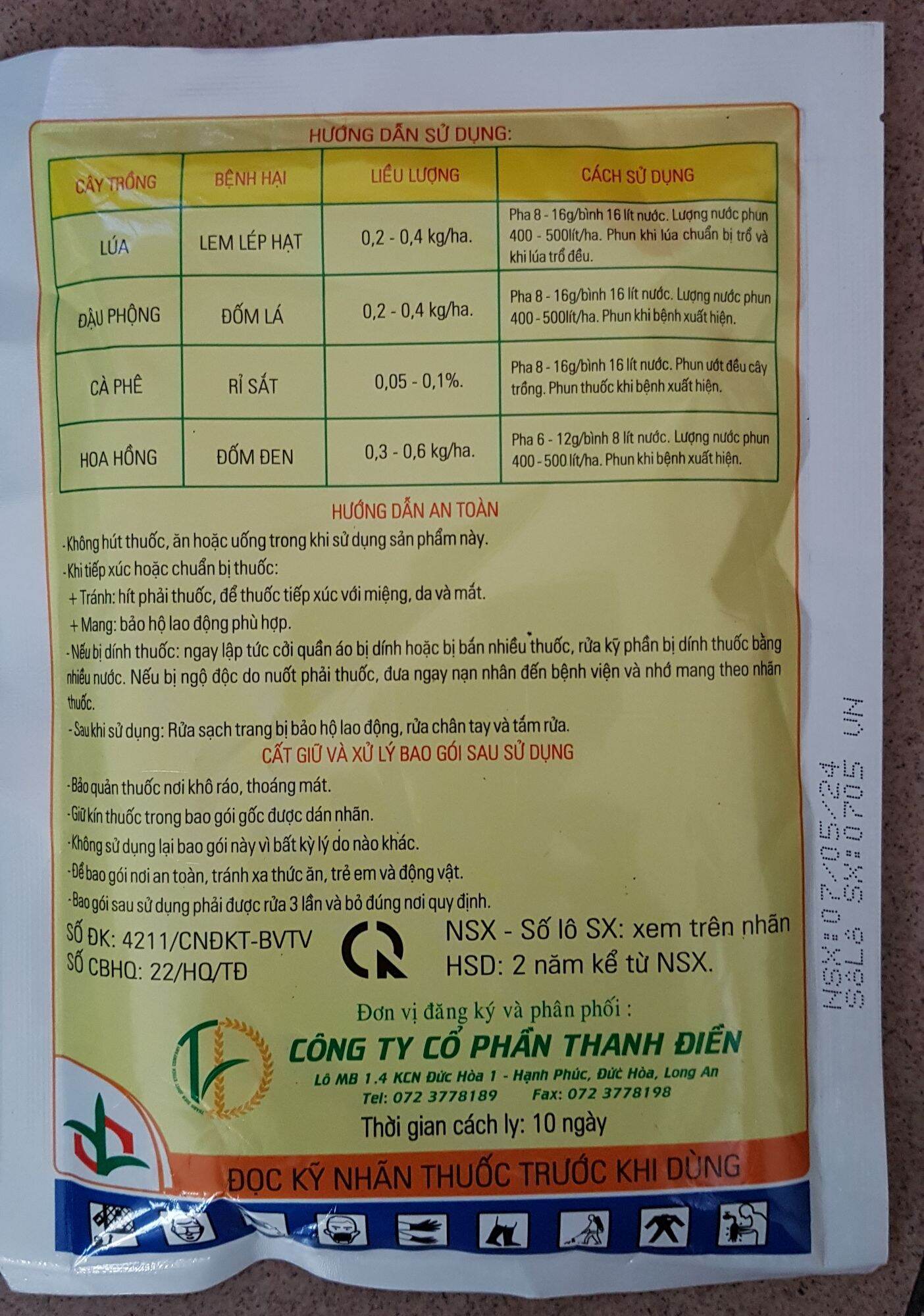 Thuốc trừ bệnh NICOZOL (100gr)