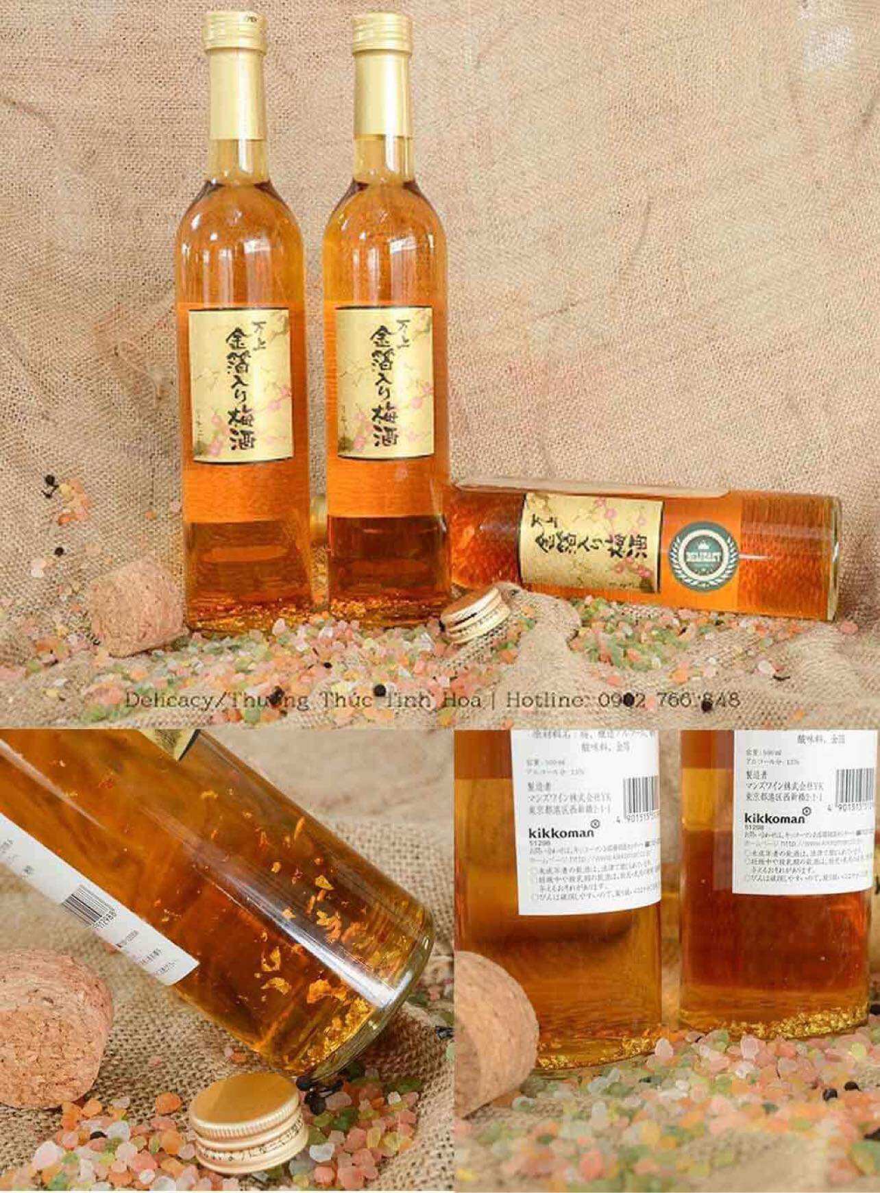 RƯỢU MƠ NHẬT(VẢY VÀNG, NGUYÊN CHẤT)