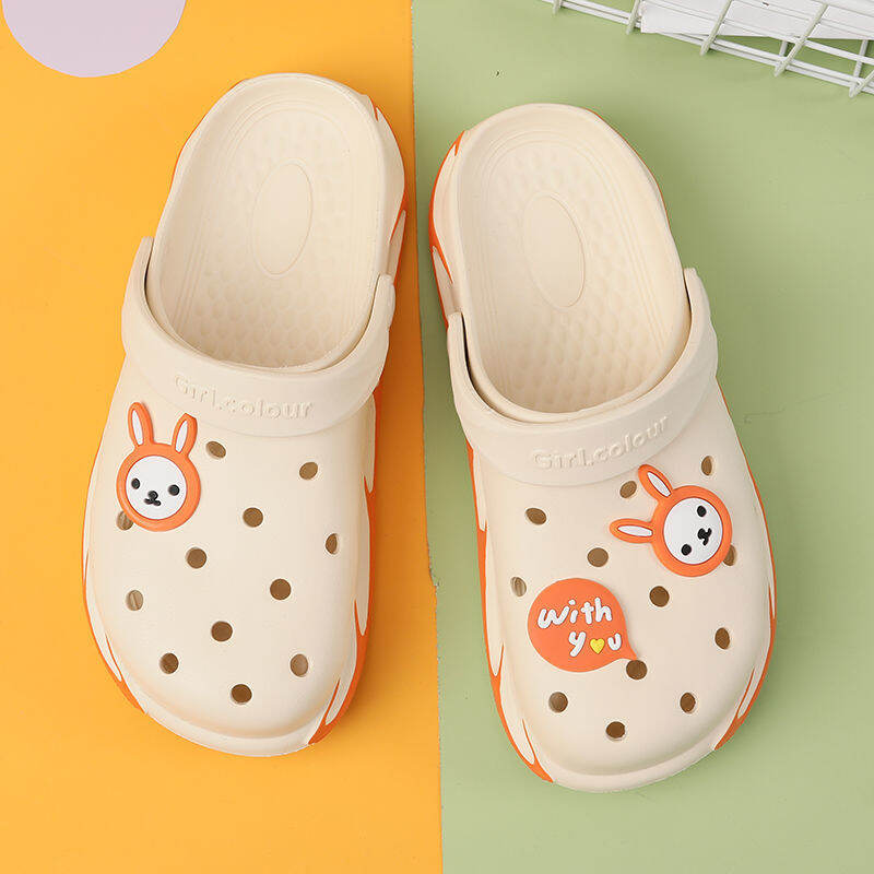 Dép Lỗ Nữ Dép Lê Bít Mũi Y Tá Đi Ra Ngoài Phong Cách Hàn Quốc Nổi Tiếng Trên Mạng Mẫu Mới 2022 Sành Điệu Instagram Dép Lê Đi Biển Đế Dày Chống Trượt