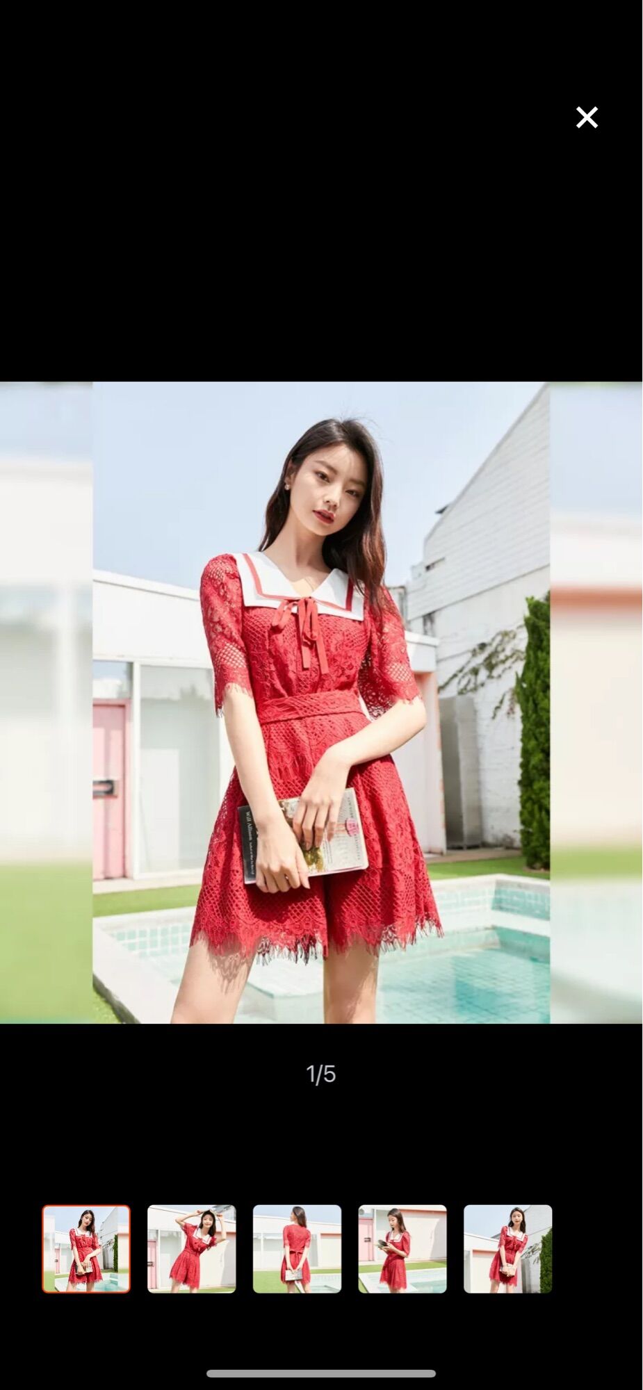 Vero moda áo liền quần jumpsuits ren đỏ size s