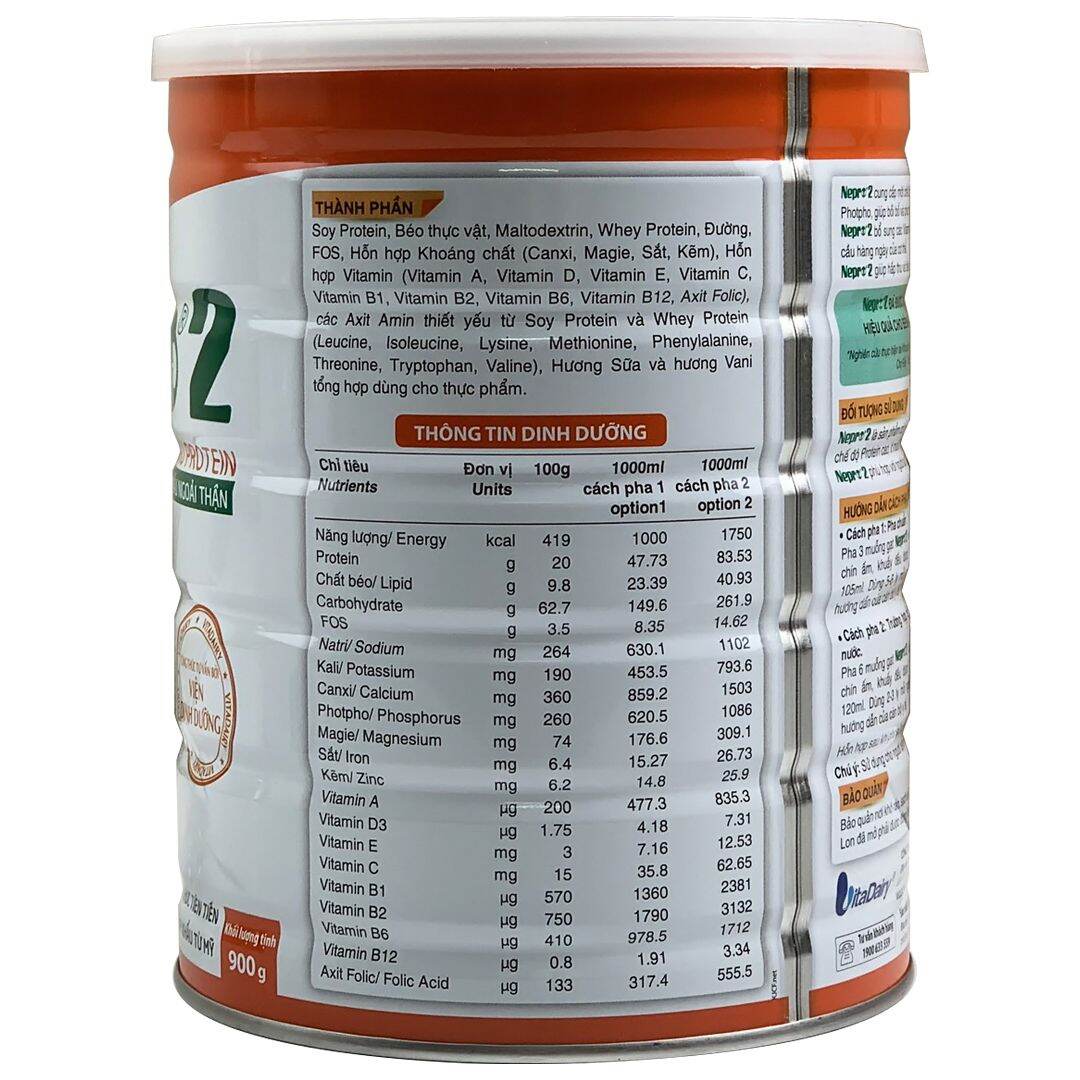 [CAM KẾT CHÍNH HÃNG] SỮA NEPRO 2 LON 900G DÀNH CHO NGƯỜI CHẠY THẬN