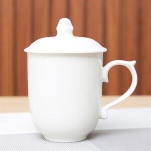 [HCM]Ly sứ có nắp 300ml Minh Châu MC-CN06 trắng