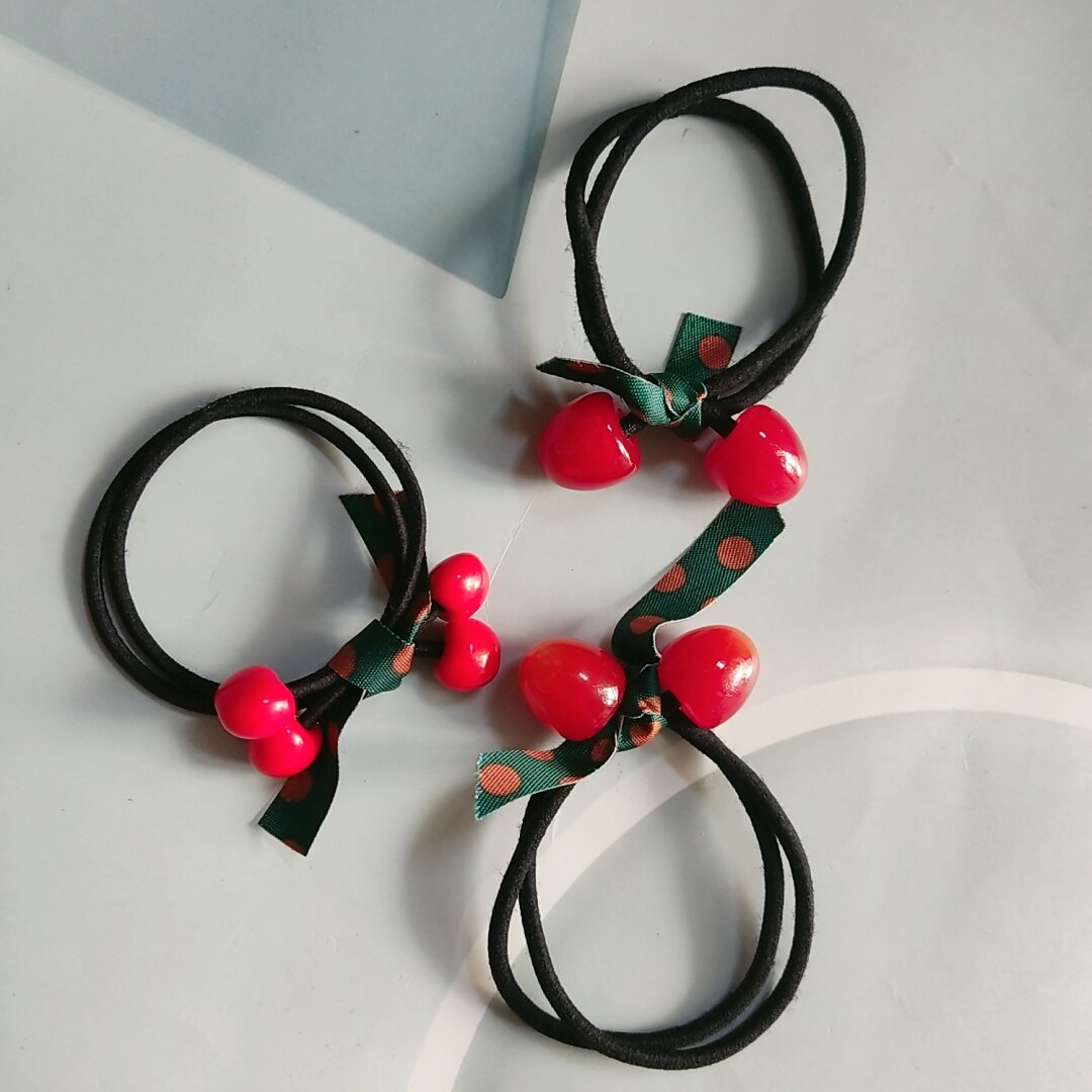 Dây cột tóc xinh,dây cột tóc cherry dễ thương