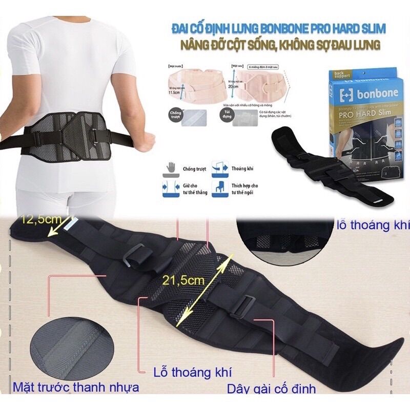 Đai Lưng Bonbone Pro Hard Slim [Nhật Bản]