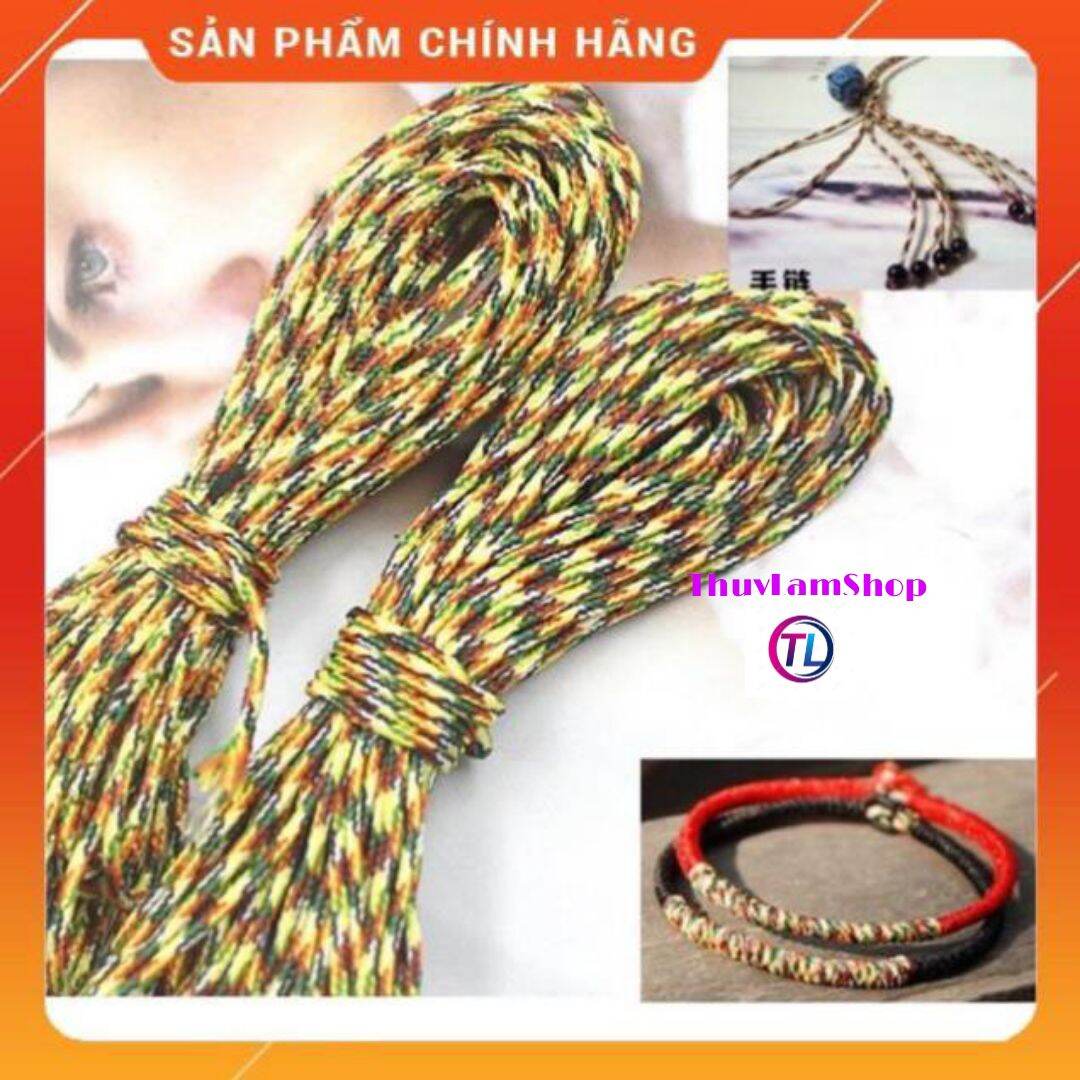 Combo 2m dây ngũ sắc làm vòng size 1mm
