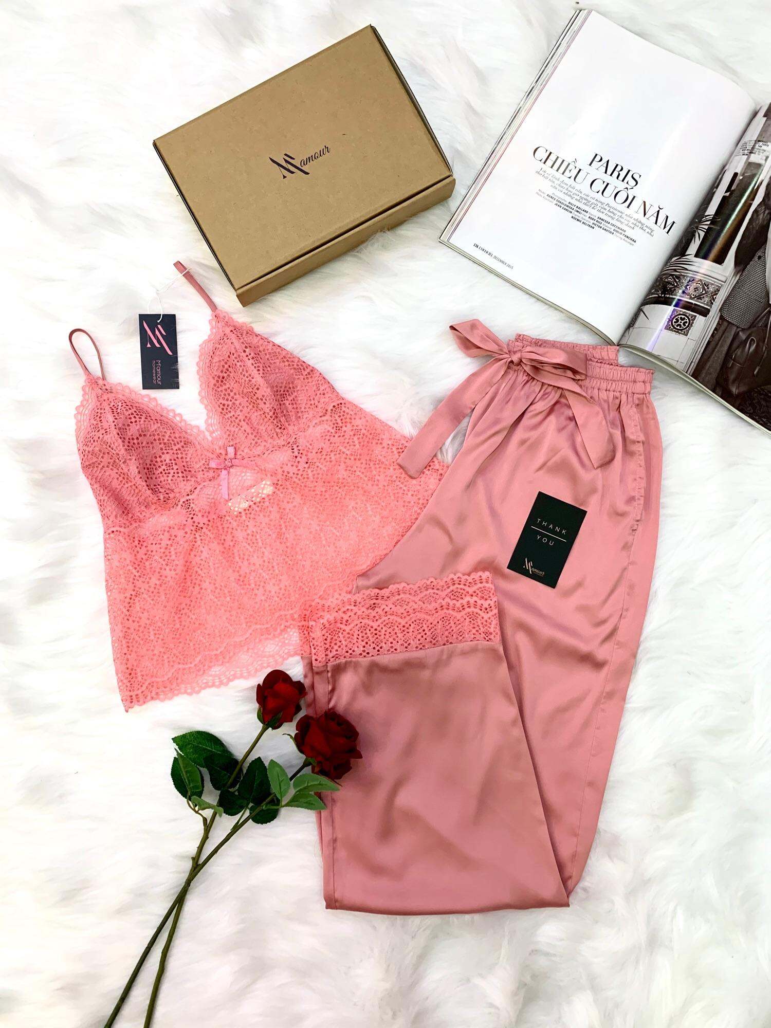 ??Pyjama lụa thiết kế cao cấp??Pyjama lụa 2 dây