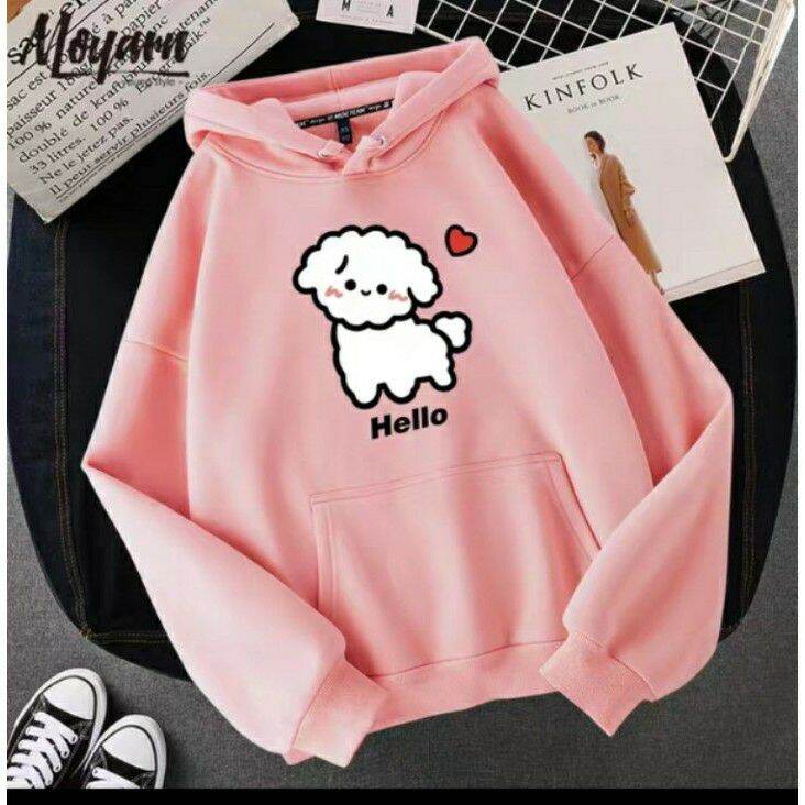 FREESHIP áo hoodie nỉ cún lông xù