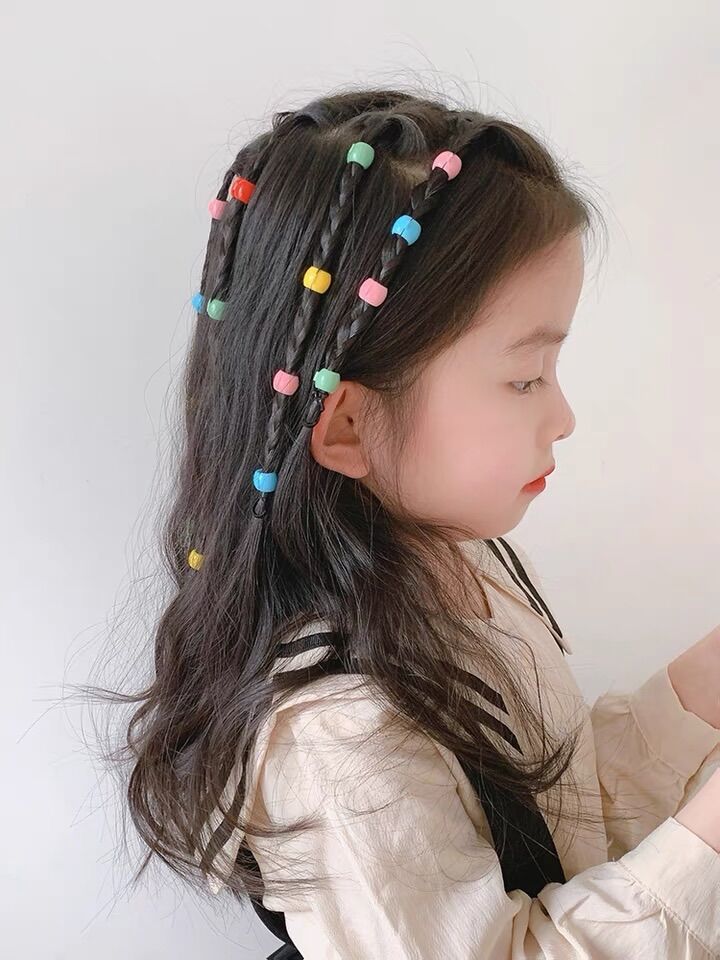 set kẹp bín tóc 2 kiểu 50 cái dễ thương cho bé gái
