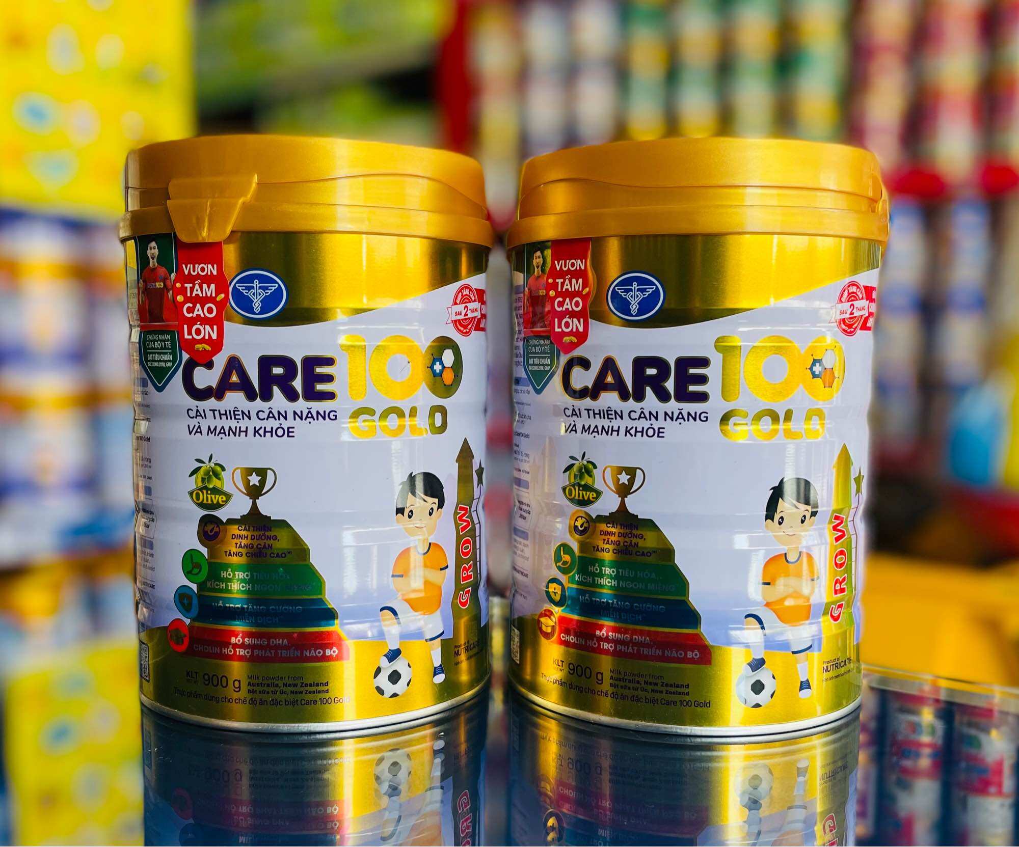 Sữa Bột Care 100 Gold 900g (1-10 Tuổi)