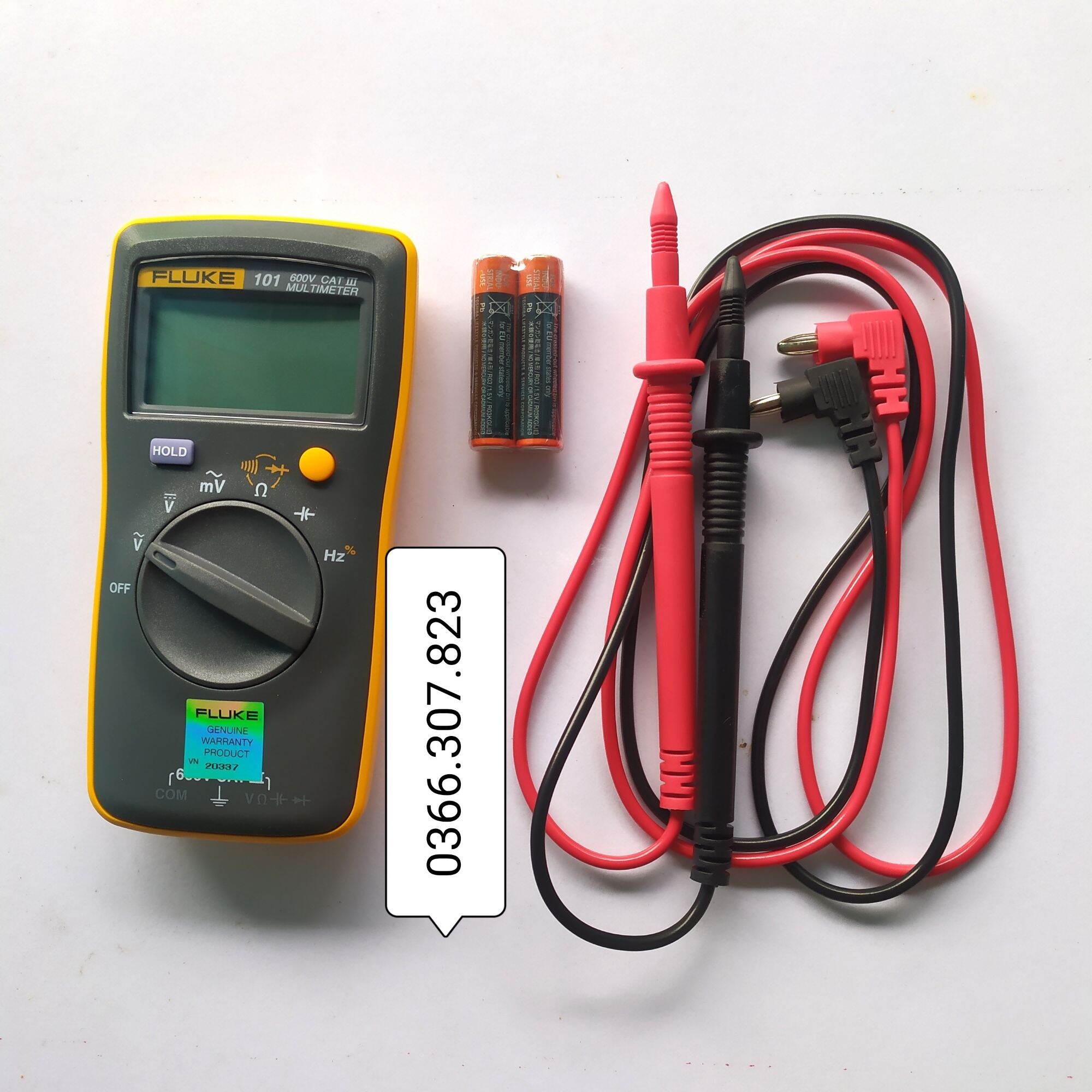 Fluke 101 Measures Frequency, Measures Capacitance, Pocket Watch