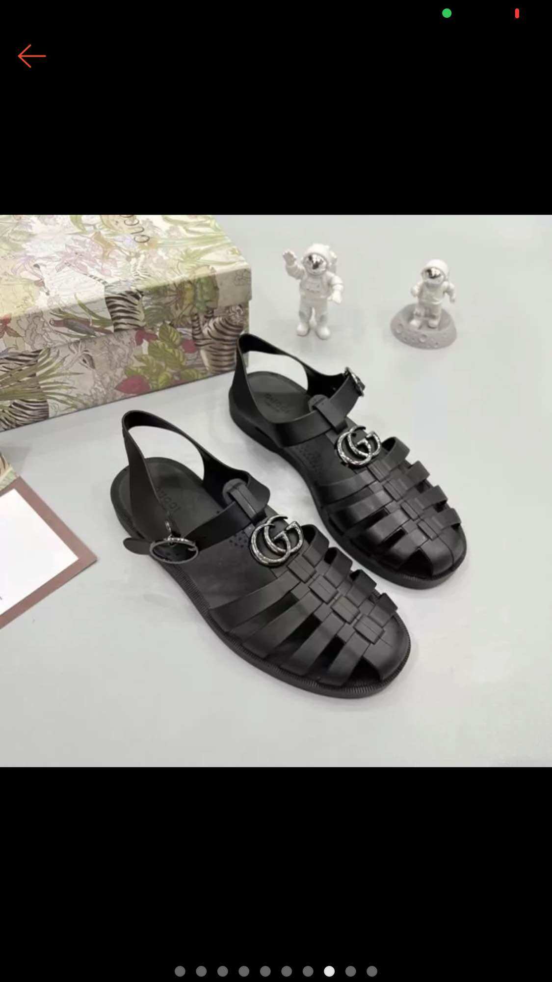Dép rọ sandal nam GC mác đen mẫu dép hot nhất 2023’
