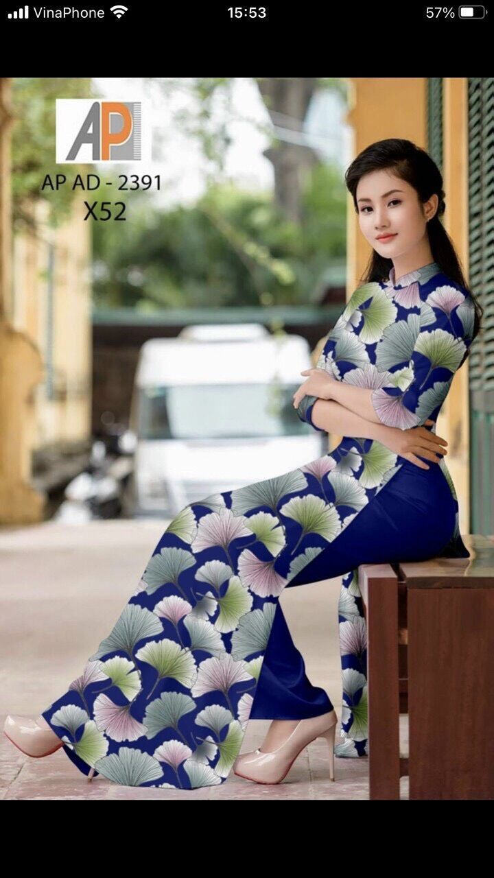 Vải áo dài chiếc lá