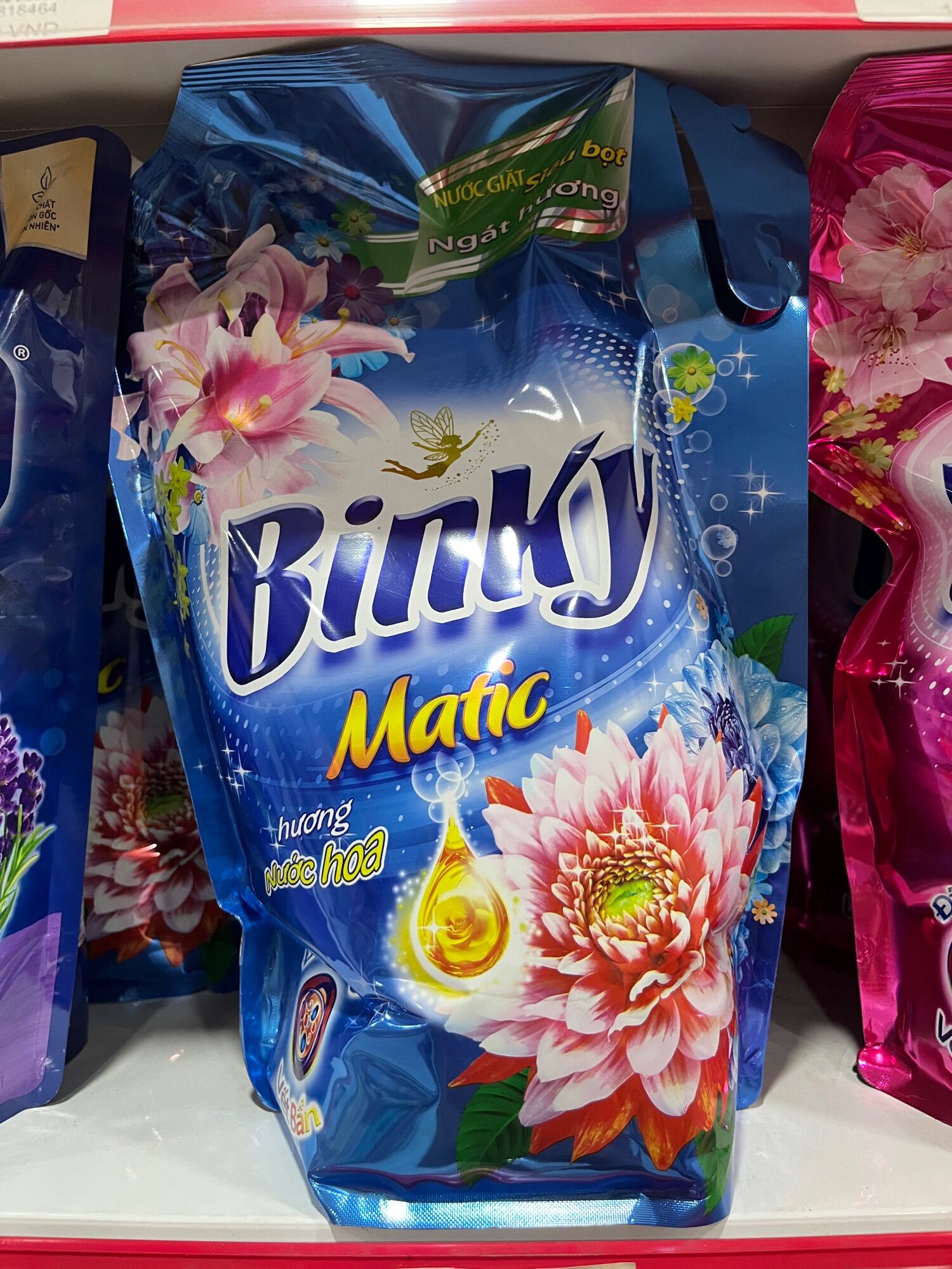 (Túi 3,1kg) Nước giặt Binky hương nước hoa
