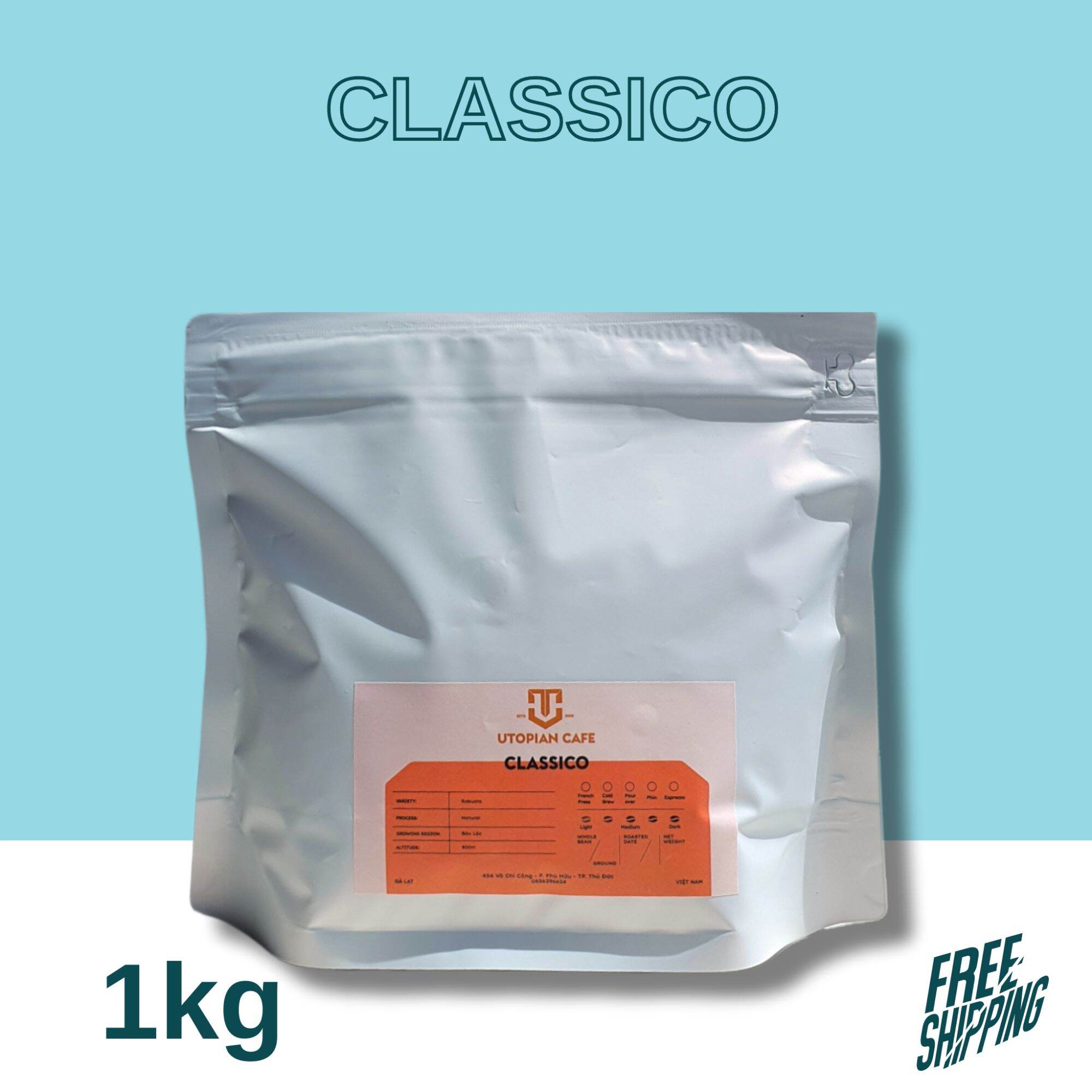 1Kg- Dòng Classico - Cà phê đặc biệt dành cho pha phin