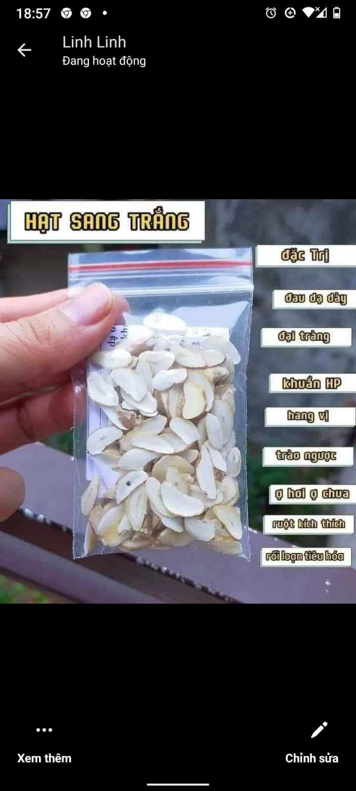 Hạt sang trắng