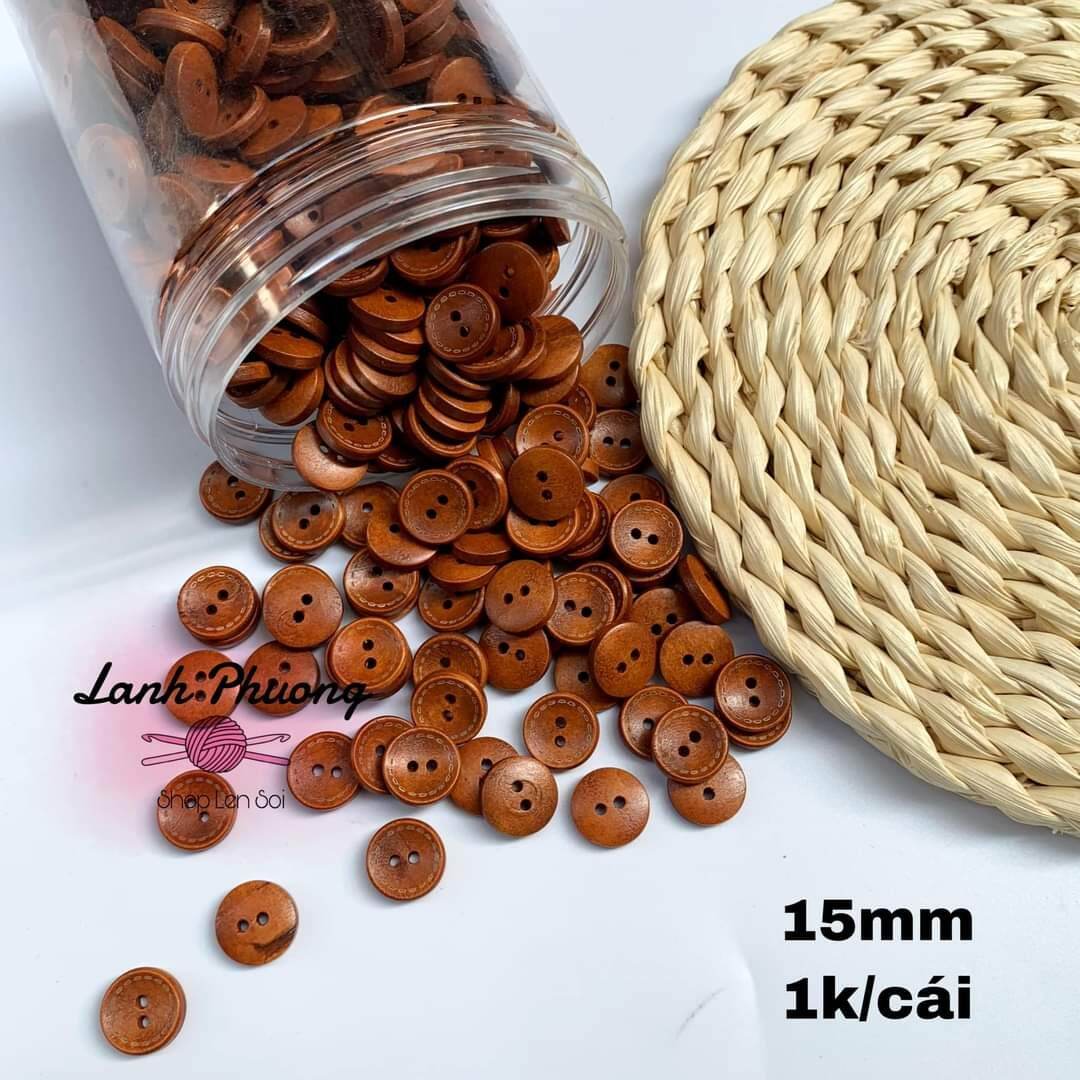 Nút Gỗ Các Loại ( Set 10 cái)