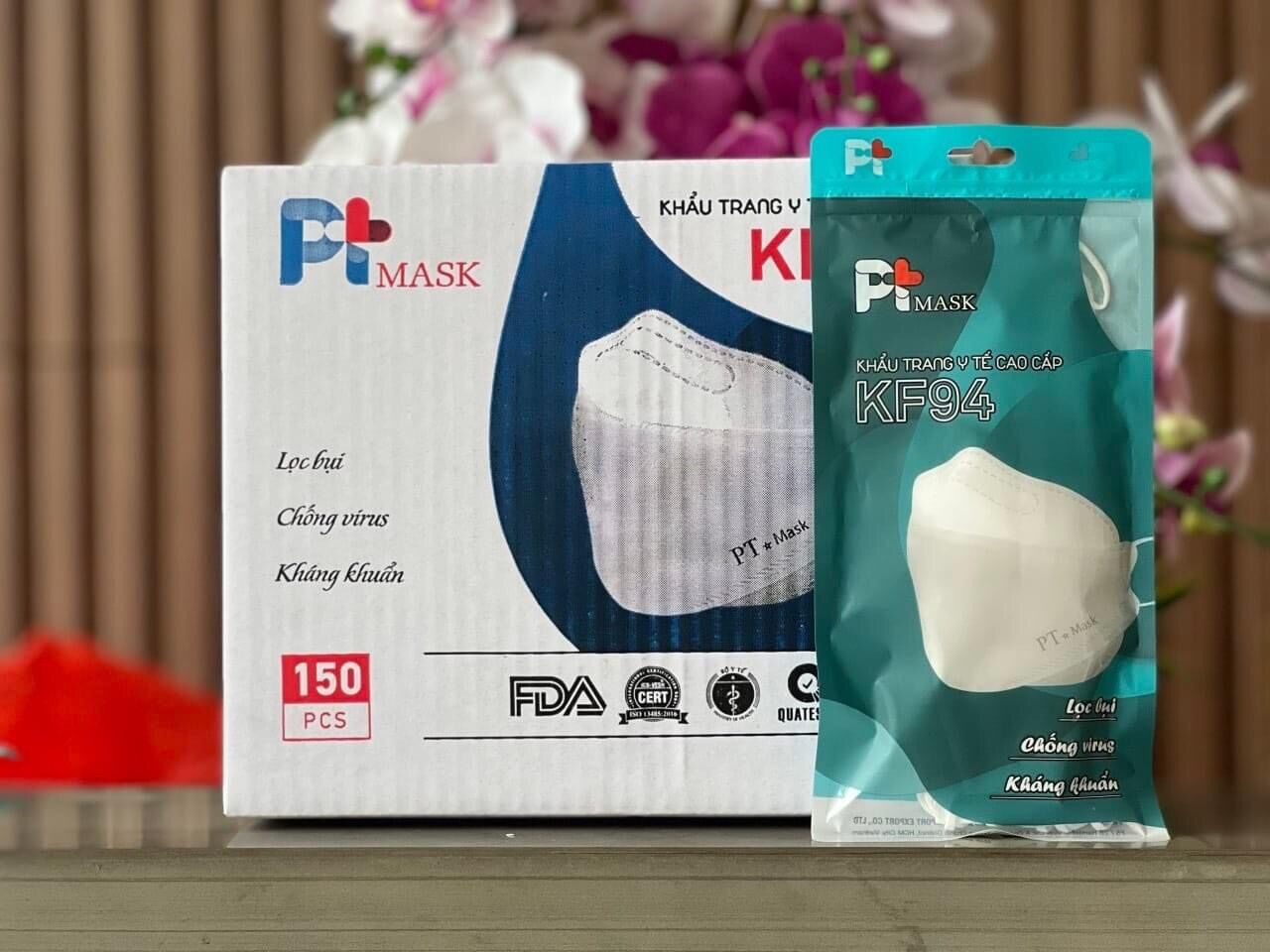 150 Cái Khẩu Trang KF94 PT Mask (  15 bịch 150 Cái )