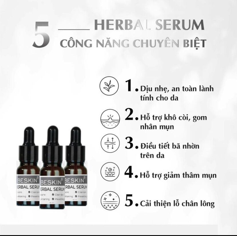 SERUM MỤN BESKIN [CHÍNH HÃNG] - (vui lòng đọc kĩ các lưu ý ở hình)