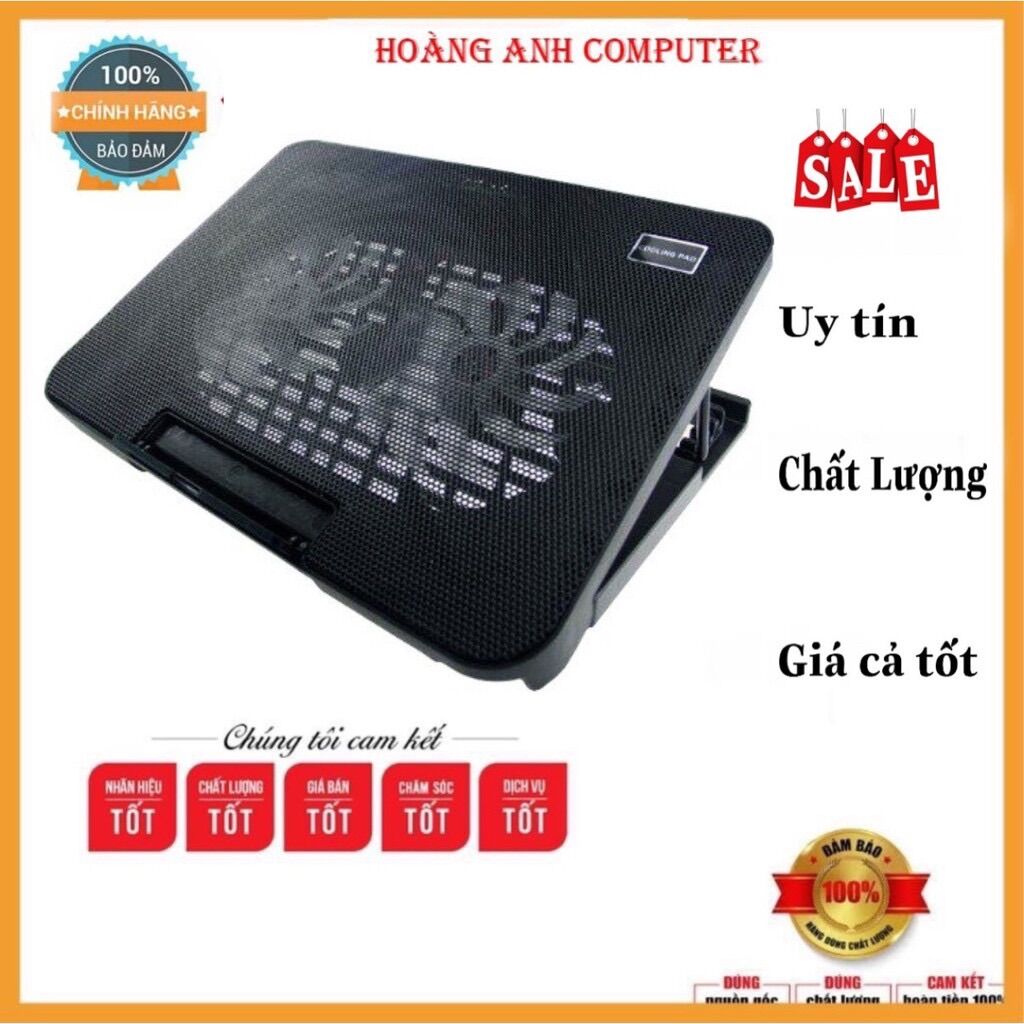 Quạt tản nhiệt 2 fan - giá đỡ quạt n99 laptop máy tính bền tốt chạy êm làm mát cực nhanh 2fan