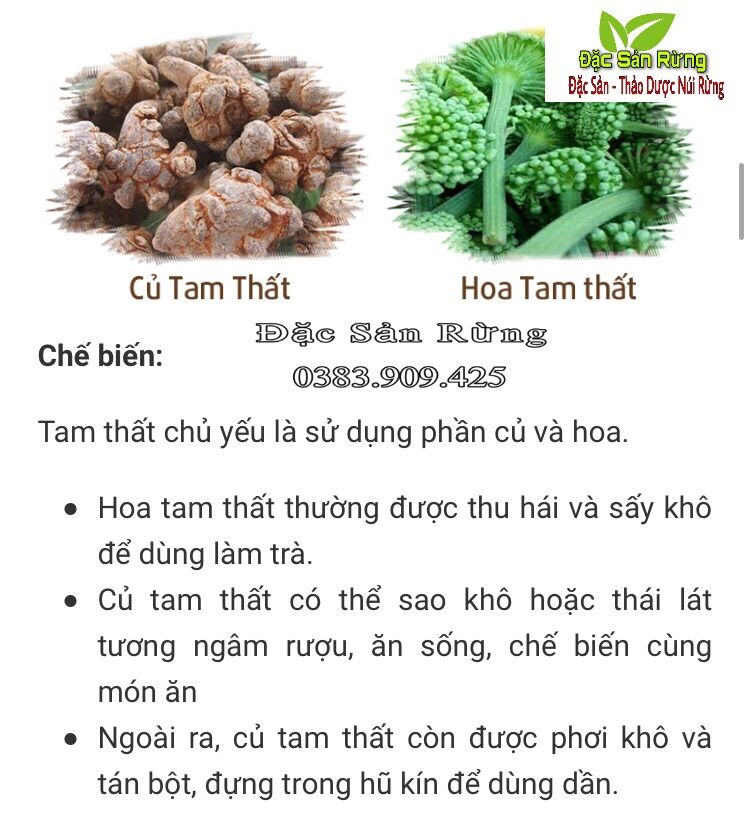 [ 500gr ]  Nụ Hoa Tam Thất Loại Thượng Hạng