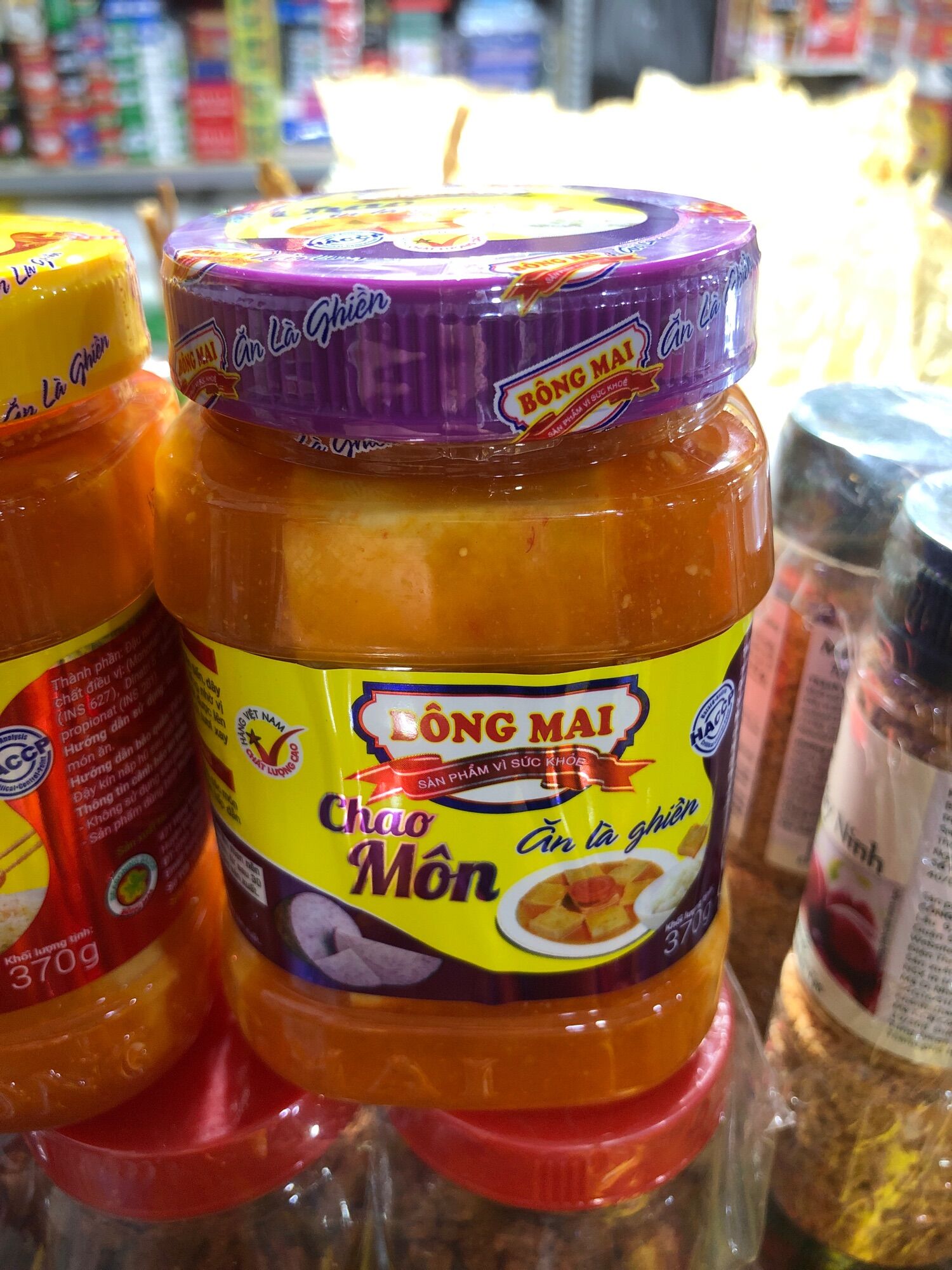 Chao Bông Mai cực ngon hủ 370gram