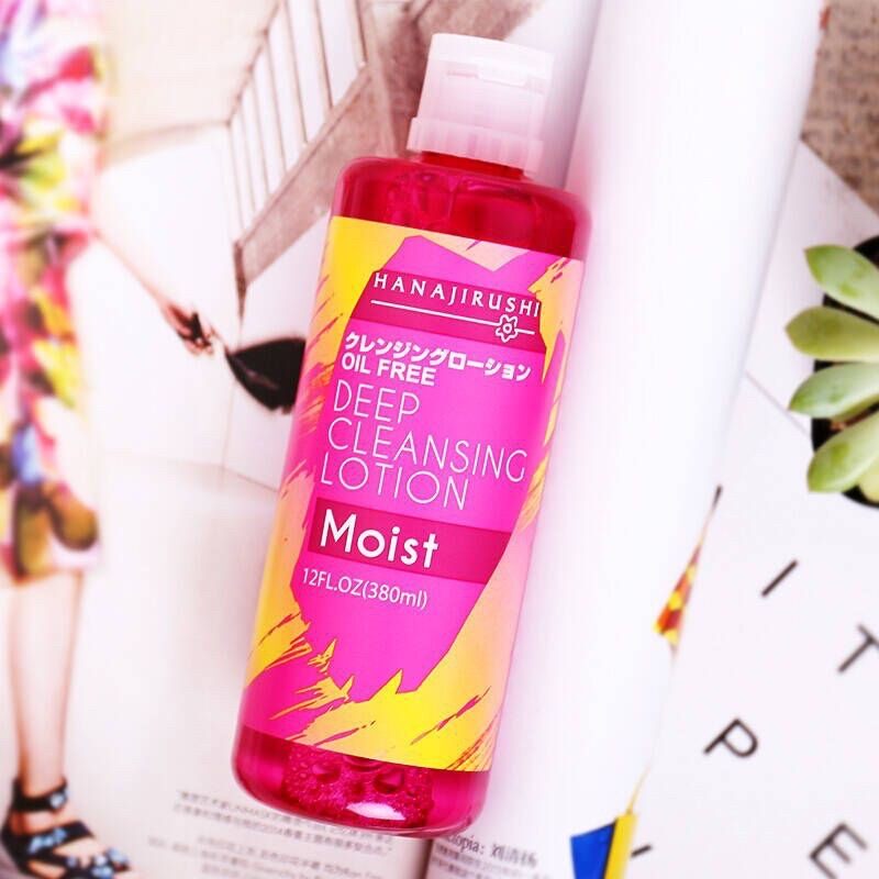 Nước tẩy trang Moist Deep Cleansing Lotion Hanajirushi