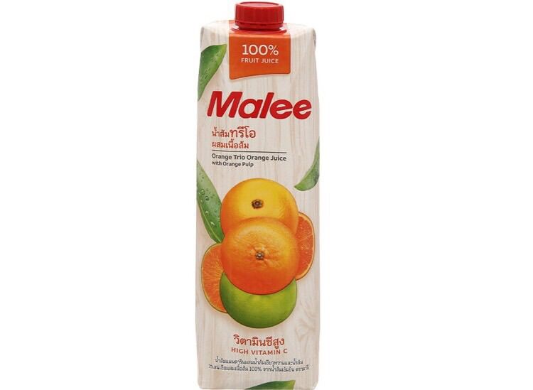 [HCM]Nước ép cam có tép cam Malee (Thái Lan) 1L - nước trái cây tự nhiên - date 12 tháng