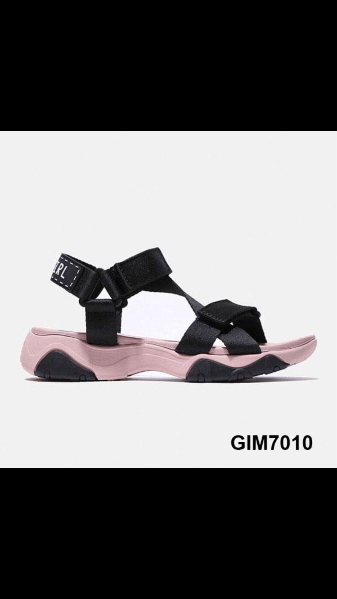 Giày Sandals SHONDO Girly - GIM7010-Đế Hồng Quai Đen
