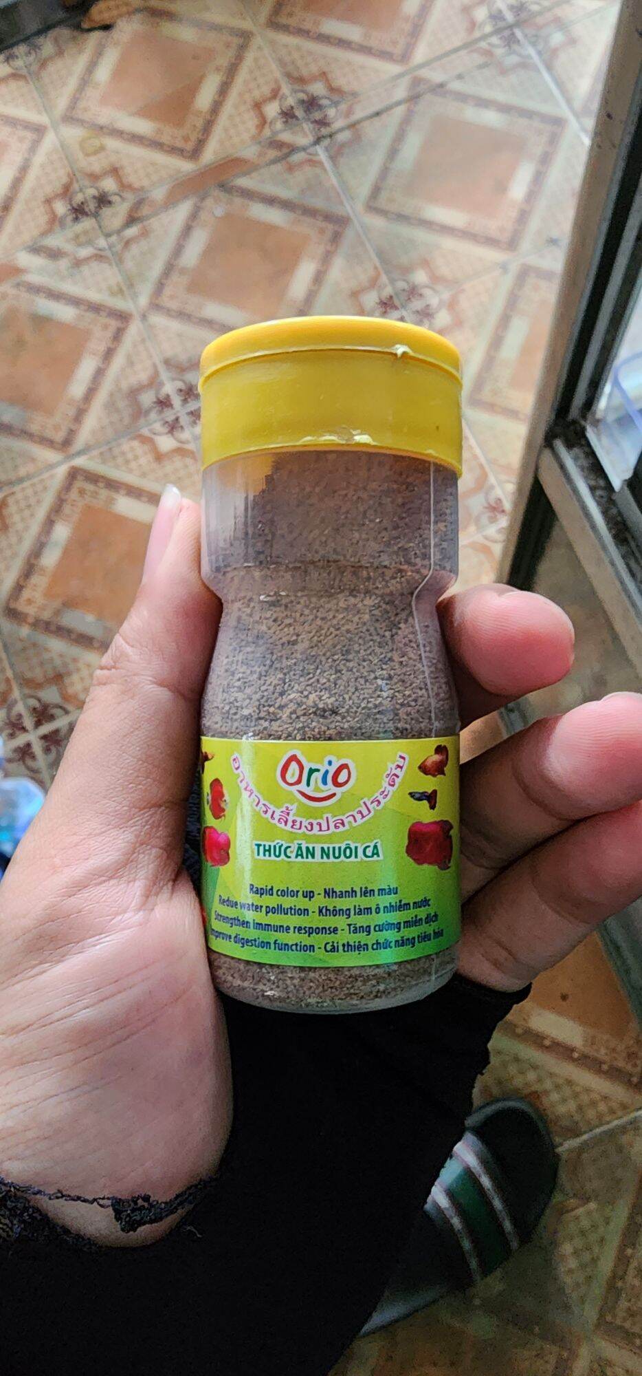 Cám dinh dưỡng orio thái hạt mảnh dành cho cá nhỏ 7 màu, betta