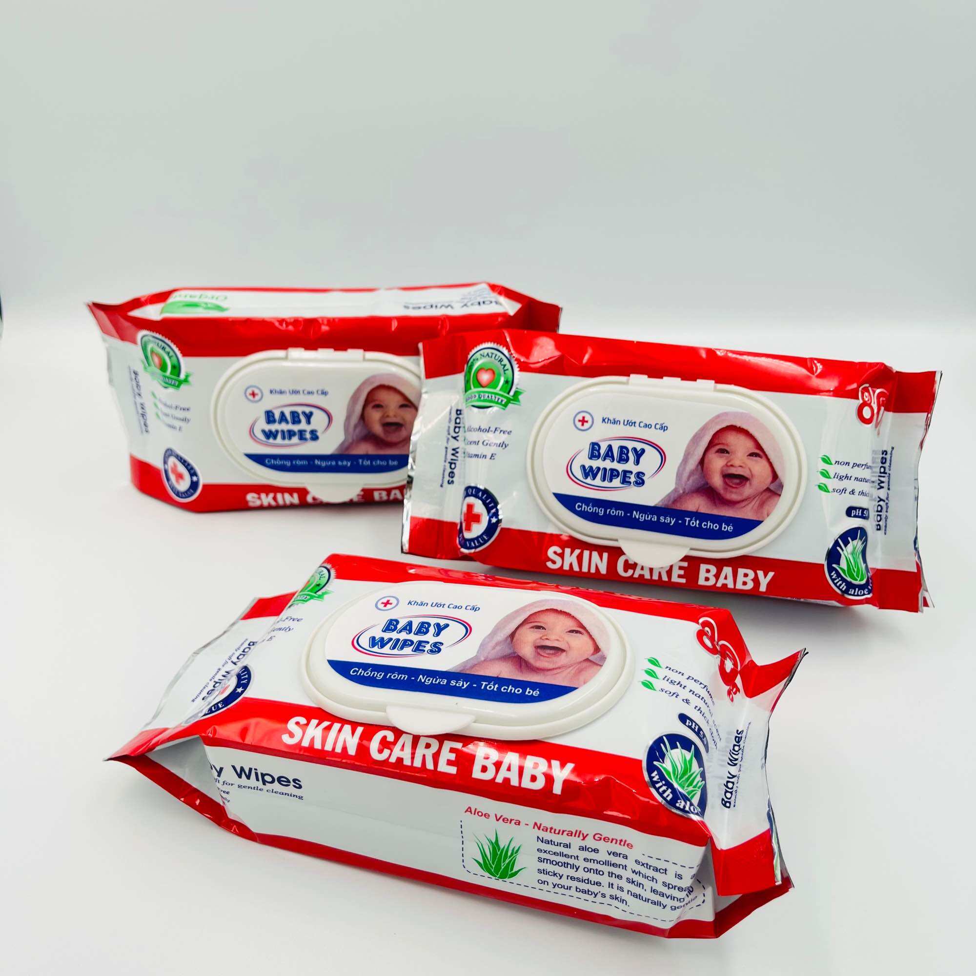 Combo 10 gói khăn ướt baby wipe 80gr