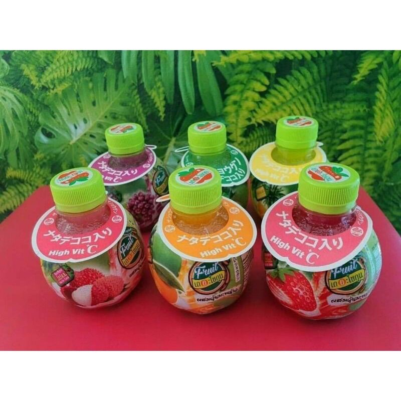 Combo 6 chai nước ép trái cây thạch high vitc thái lan 220ml