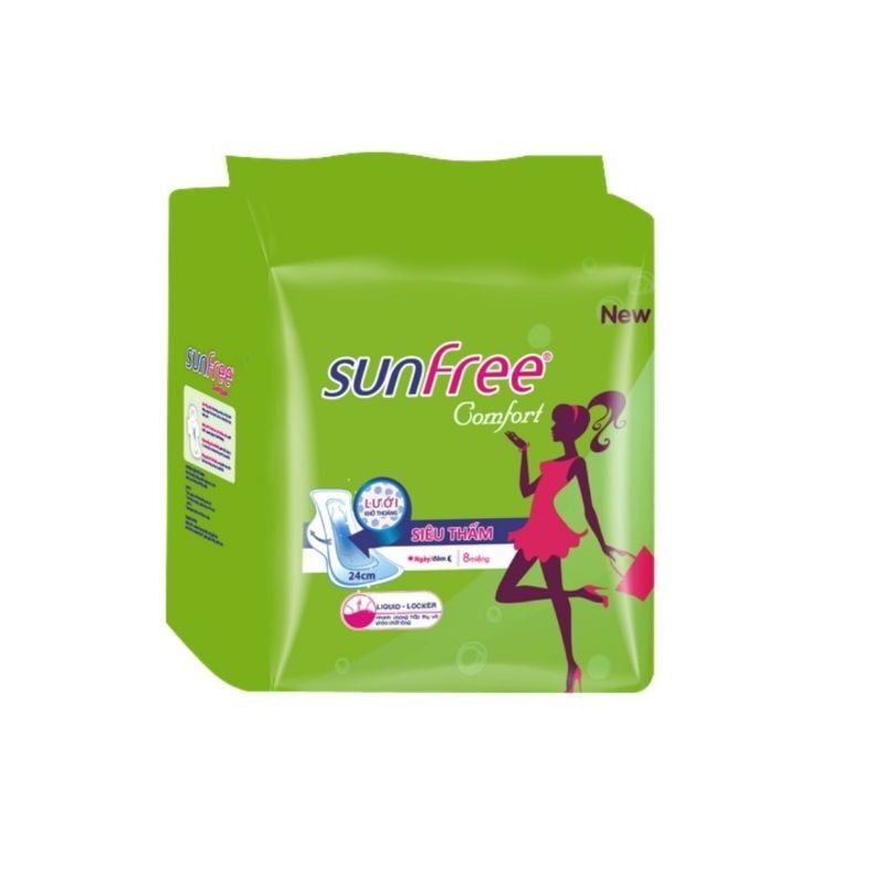 Băng Vệ Sinh Sunfree Gói ( 8 Miếng )