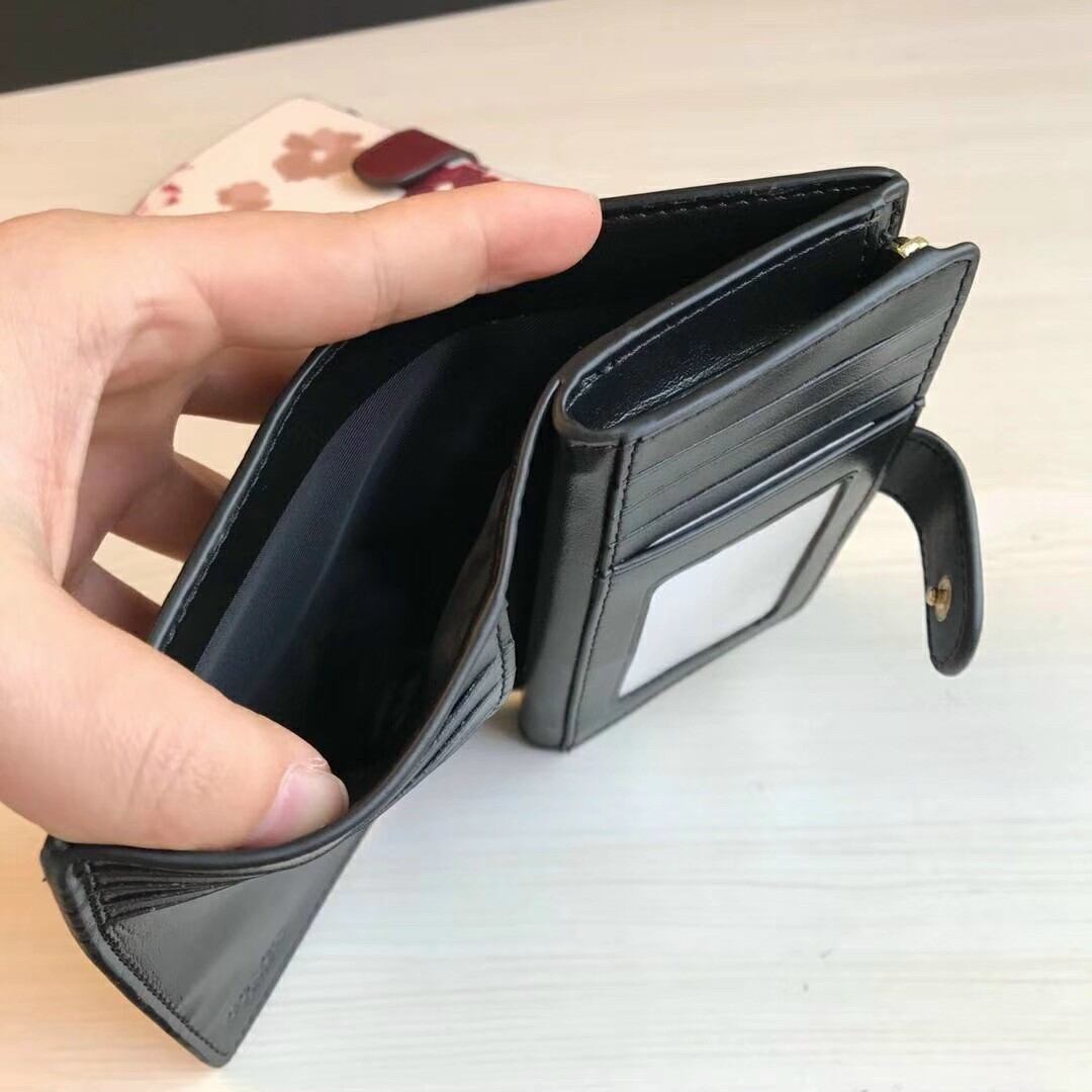 ví coach nữ da thật size trung 14cm Hàng dư xin full box