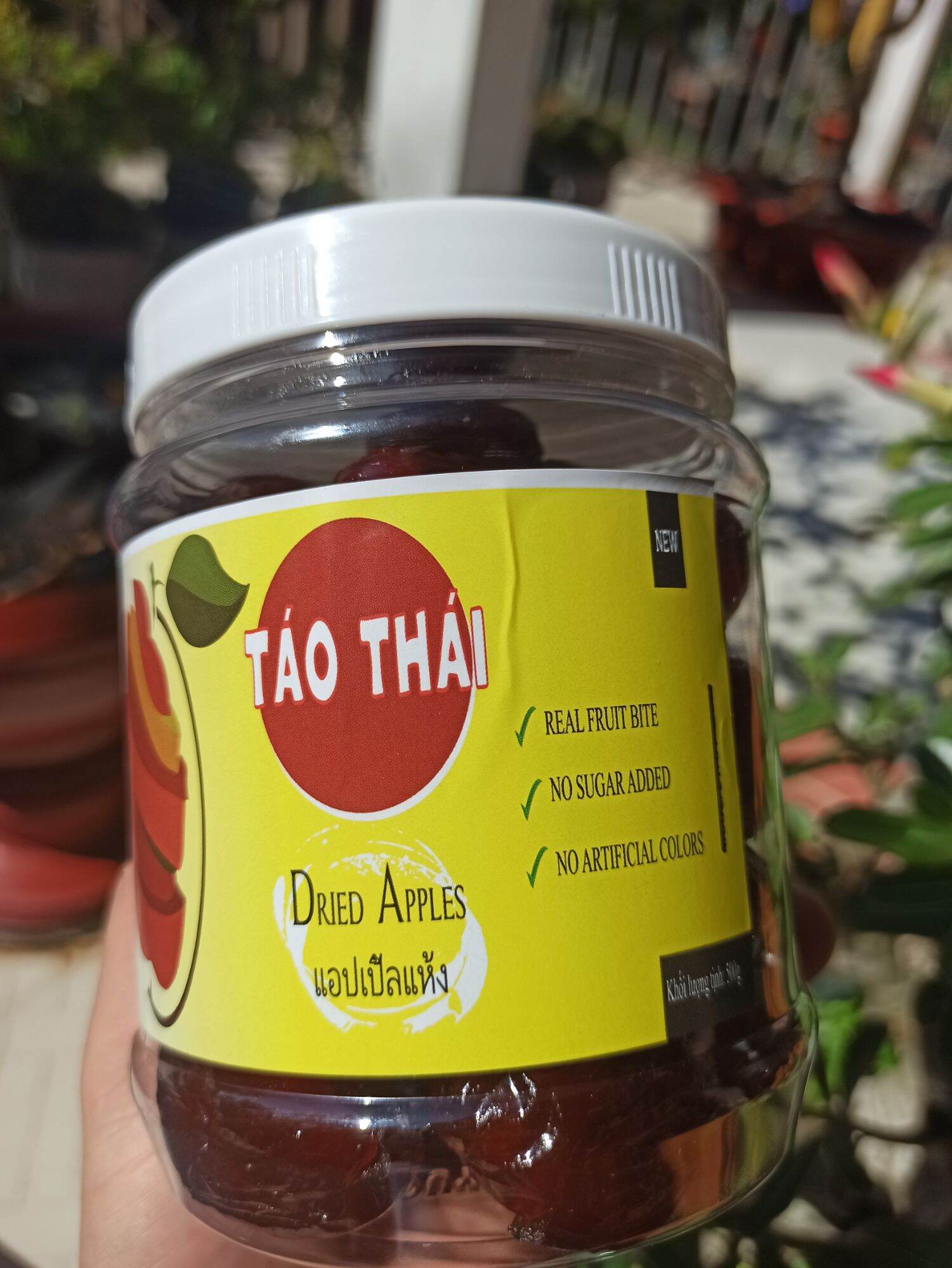 Mứt táo Thái sấy dẻo, tách hạt Hộp 500g