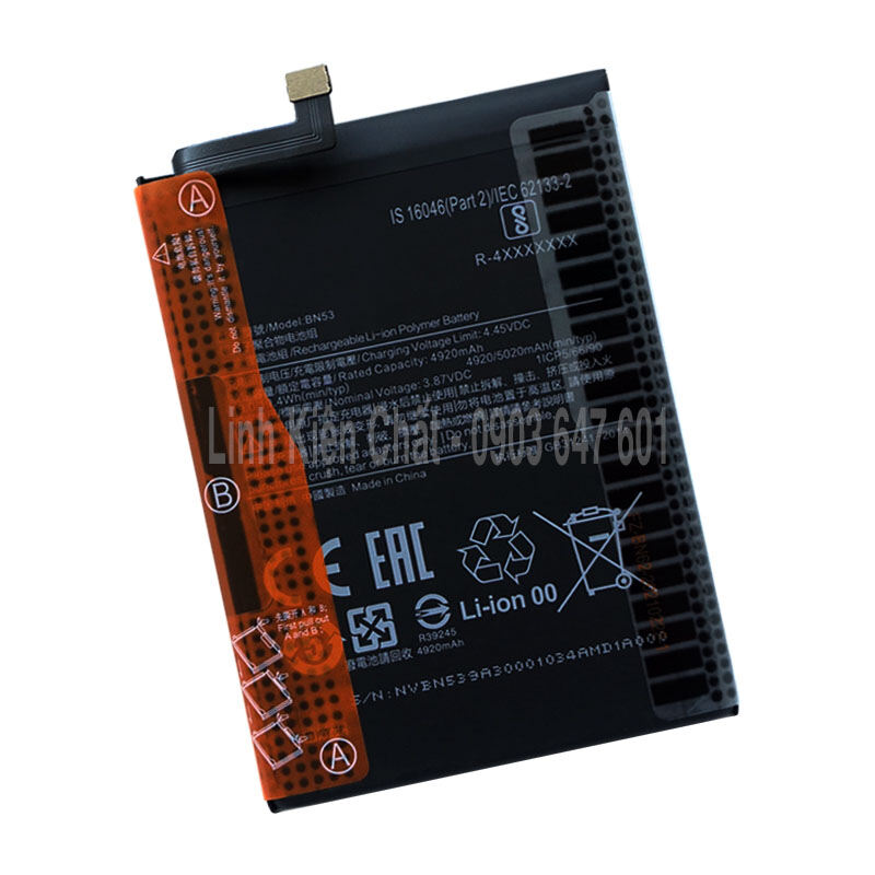 Pin cho xiaomi redmi note 10 pro m2101k6g 5020mah zin - hàng nhập khẩu