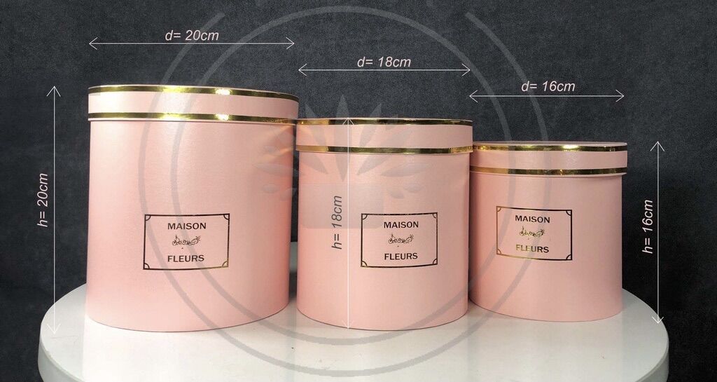 Hộp trụ cắm hoa- Hộp quà tặng combo 3 hộp