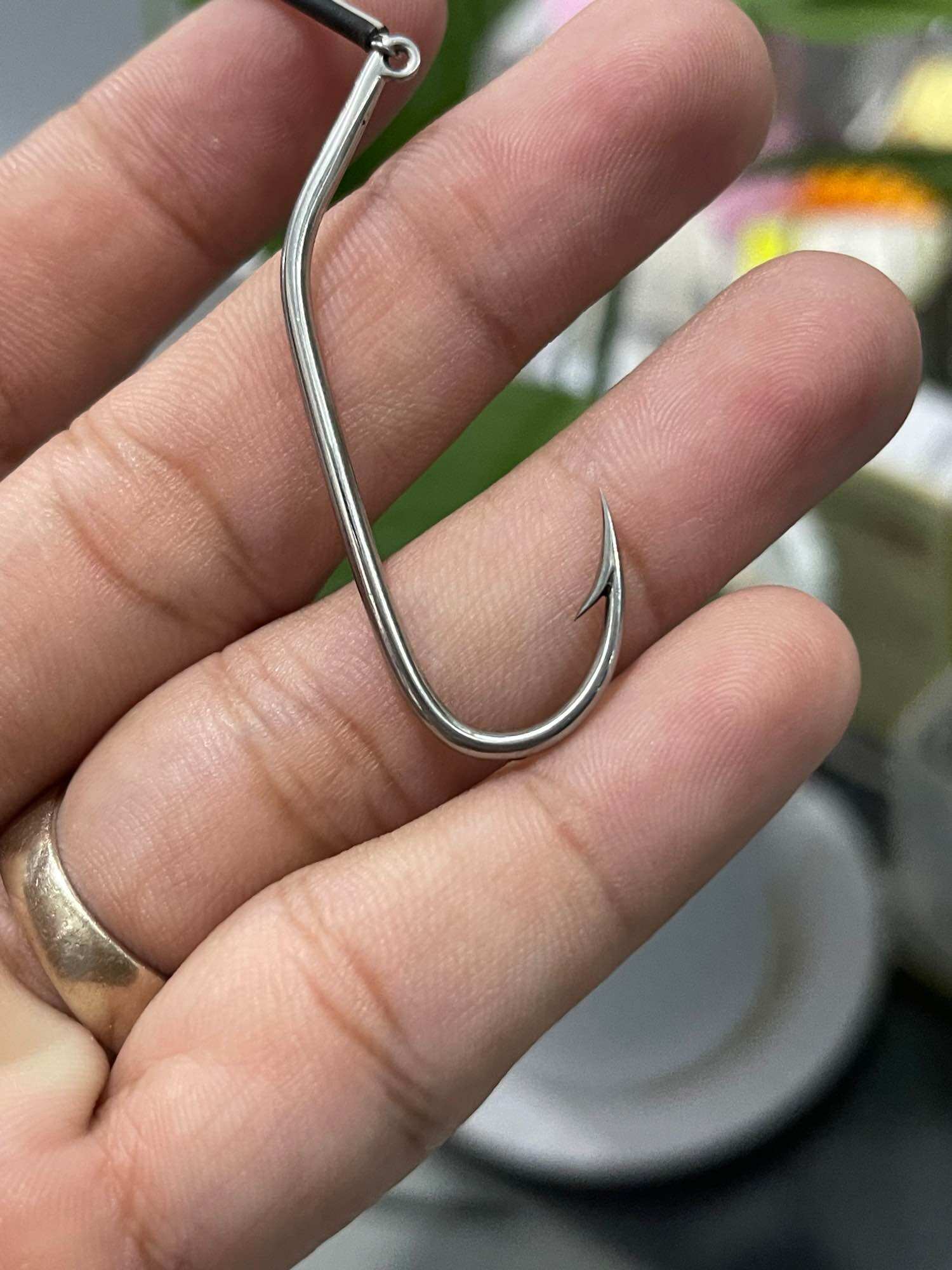 Lưỡi câu cá lóc vọng hột mít thép 2li