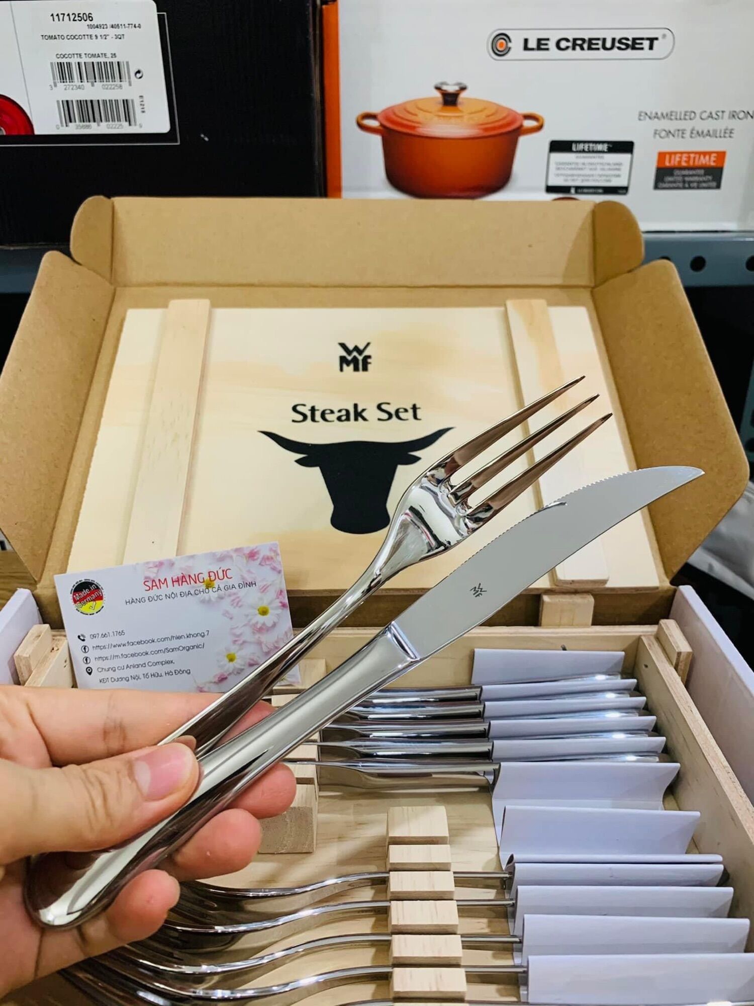 HÀNG ĐỨC - BỘ DAO DĨA WMF STEAK 12 món CAO CẤP GERMANY
