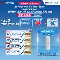 Bộ 4 Kem đánh răng SENSODYNE Multi Care 100g giúp giảm ê buốt hiệu quả và giúp nướu chắc khỏe