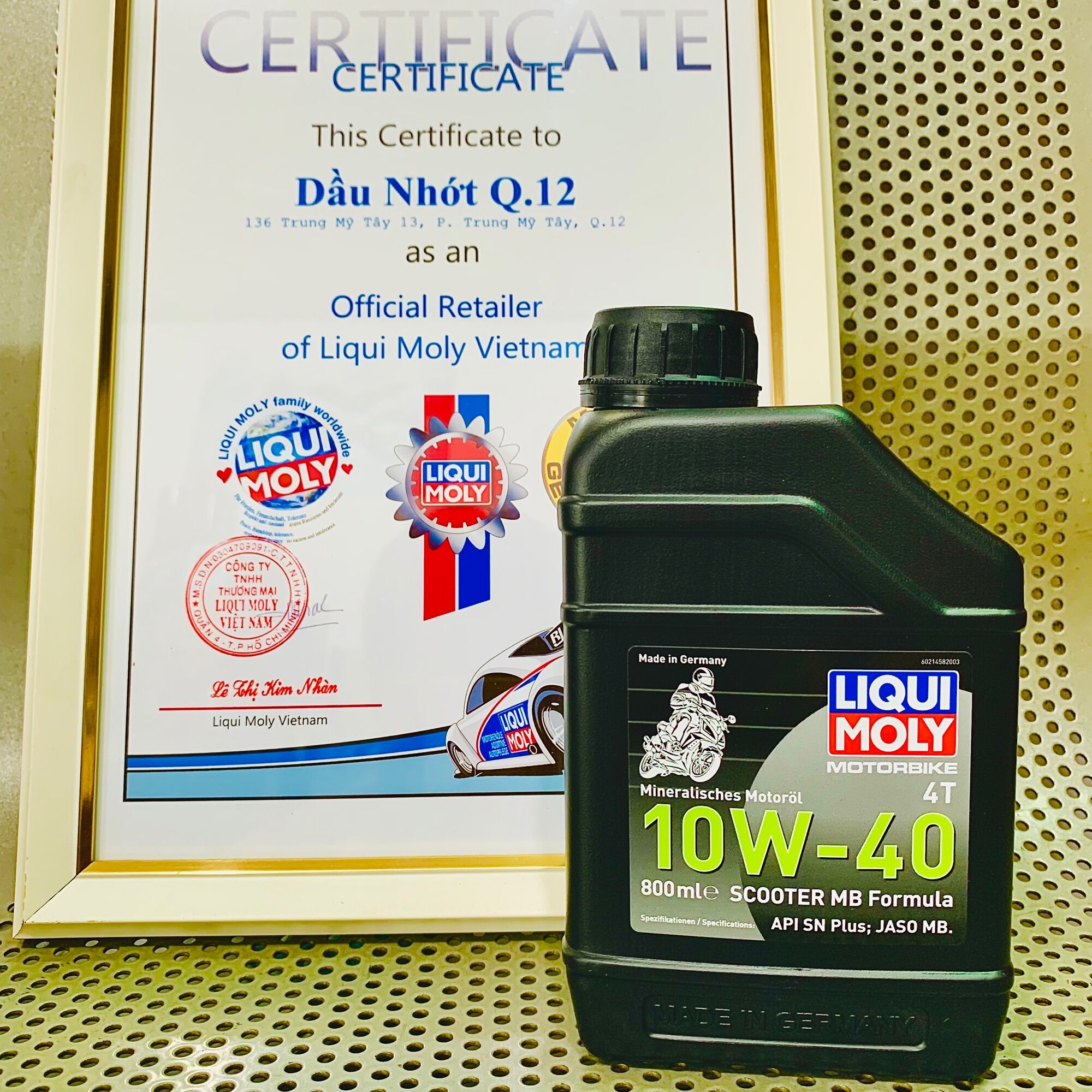 Nhớt Xe Máy Tay Ga 800ML - LIQUI MOLY MOTORBIKE 4T 10W-40 SCOOTER MB FORMULA - Made in Germany