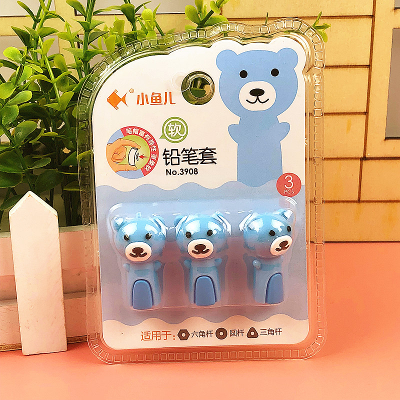 Nắp đậy bút chì animals (vỉ 3 cái)