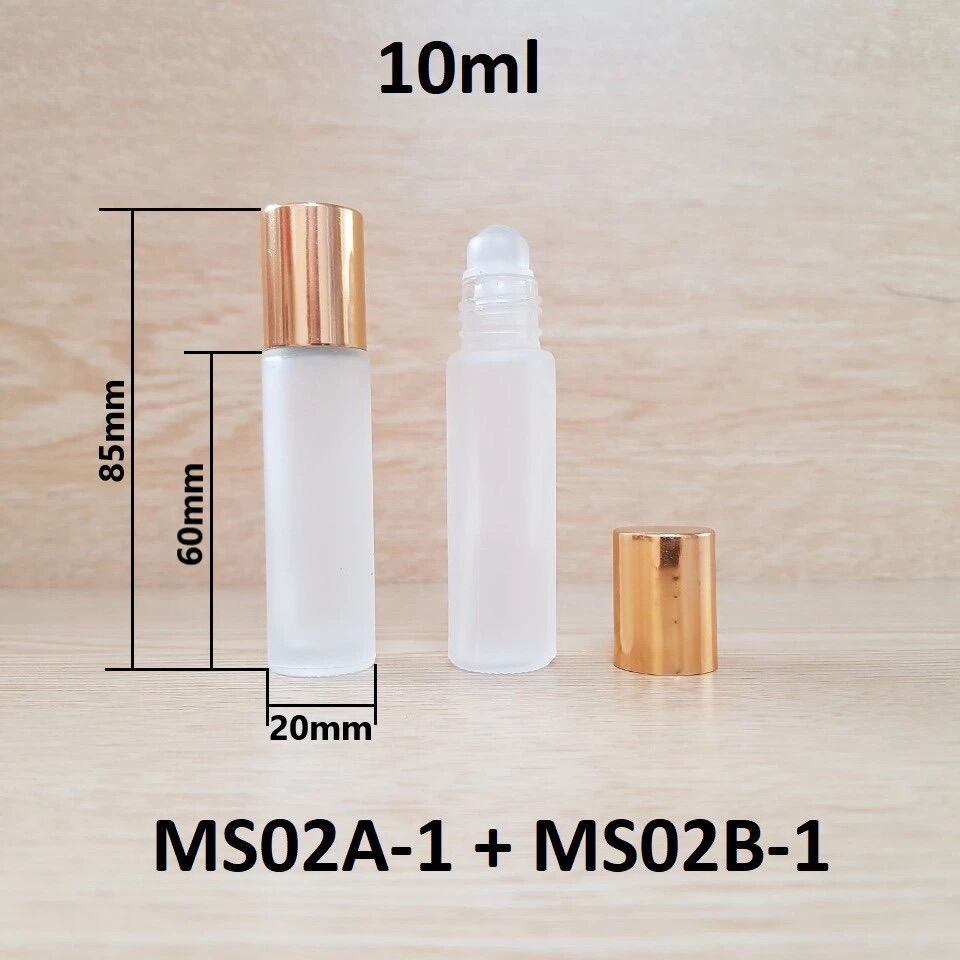 Chai lăn chiết nước hoa 10ml (nắp bạc)