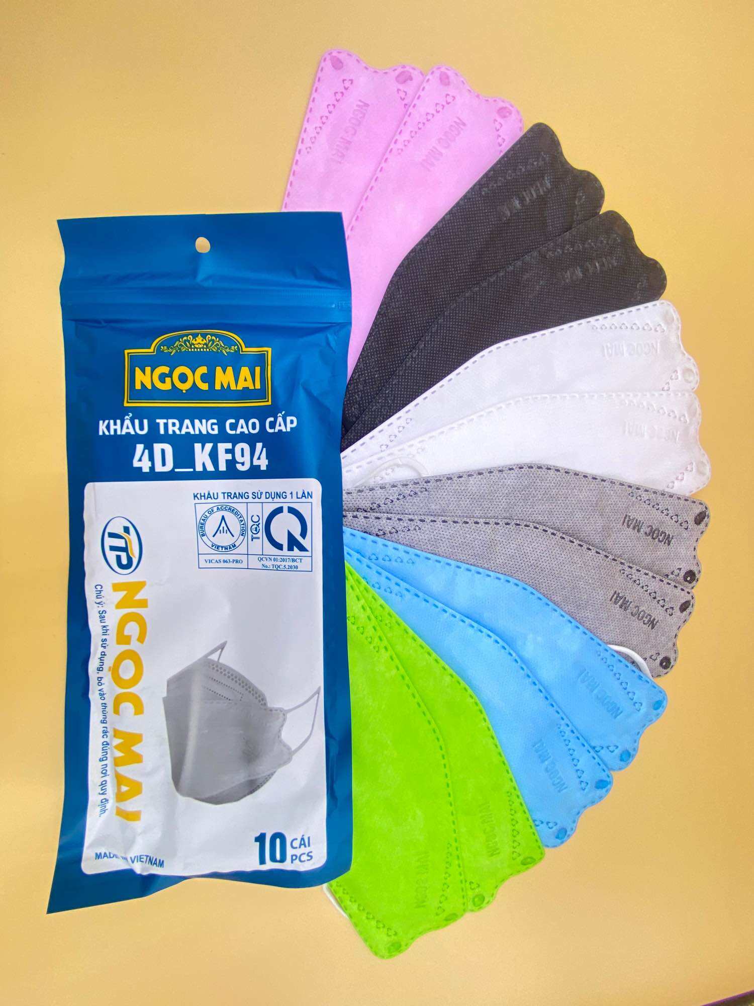 1 thùng Khẩu trang KF94 Ngọc mai 300 cái