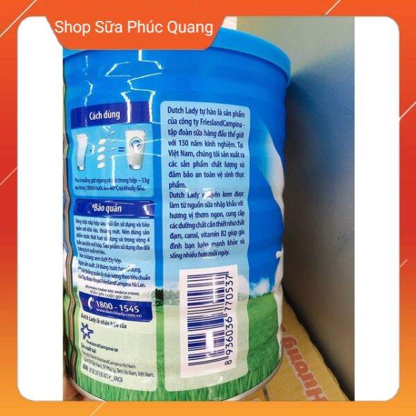 Sữa bột nguyên kem Dutch Lady 850g