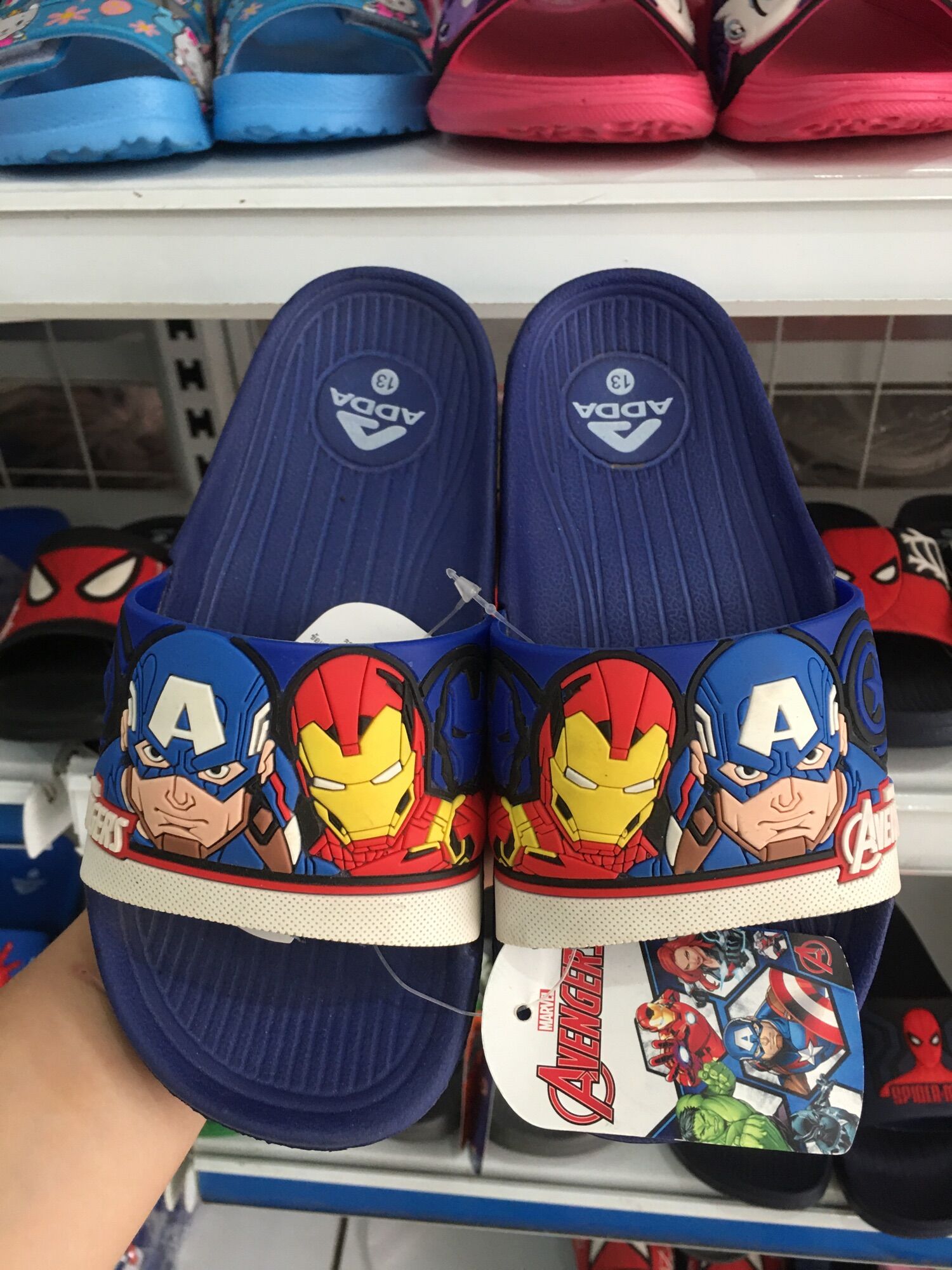Dép bé trai marvel chính hãng adda thái lan