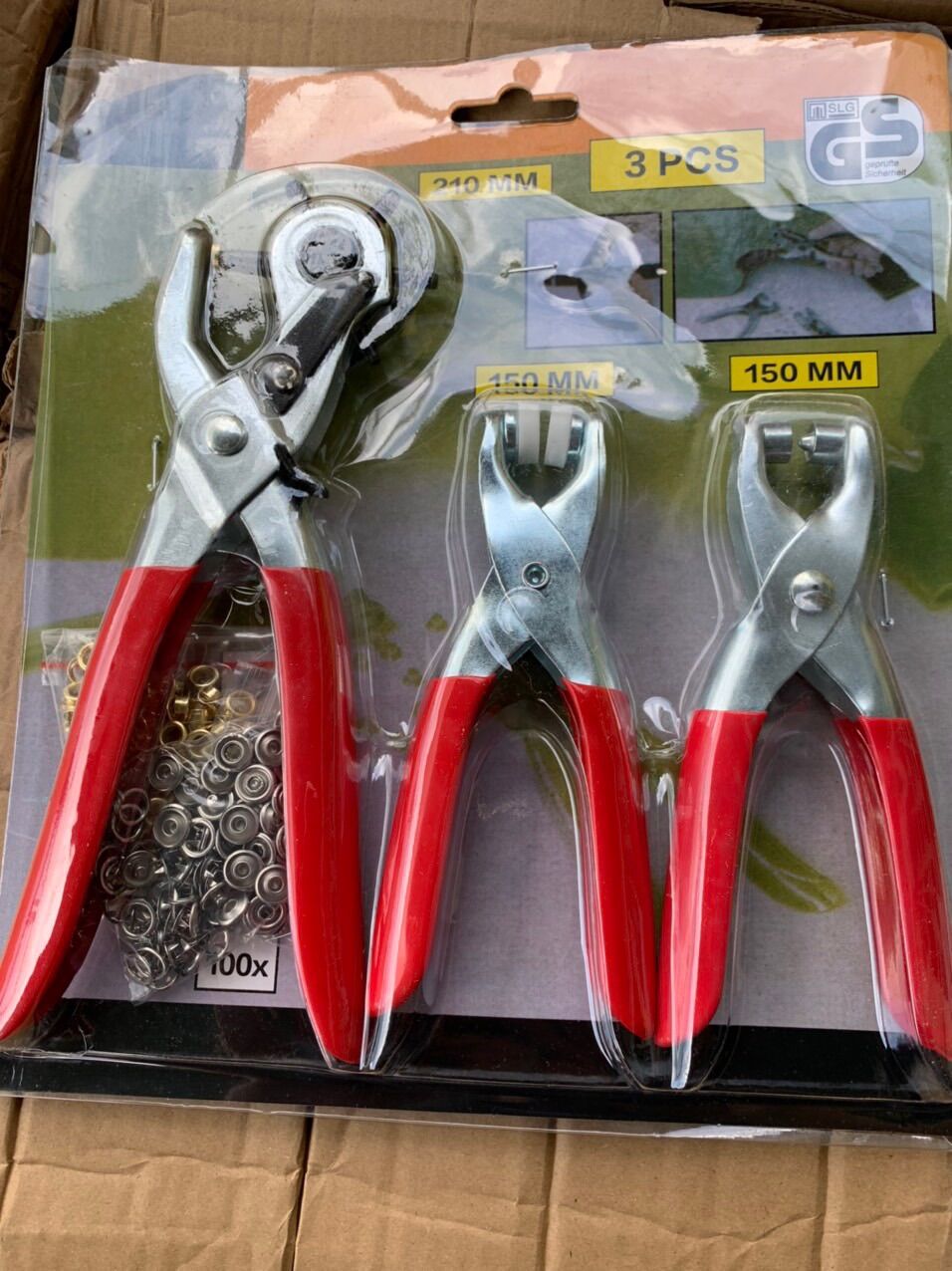 Bộ 3 kìm bấm kìm bấm lỗ kìm bấm ore kìm bấm cúc vành