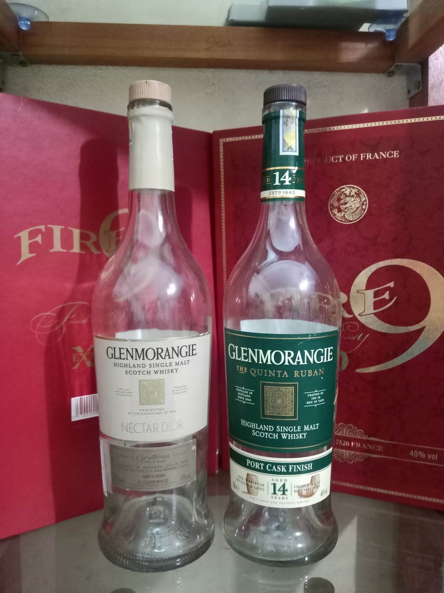 Vỏ chai thủy tinh Glenmorangie dáng cao
