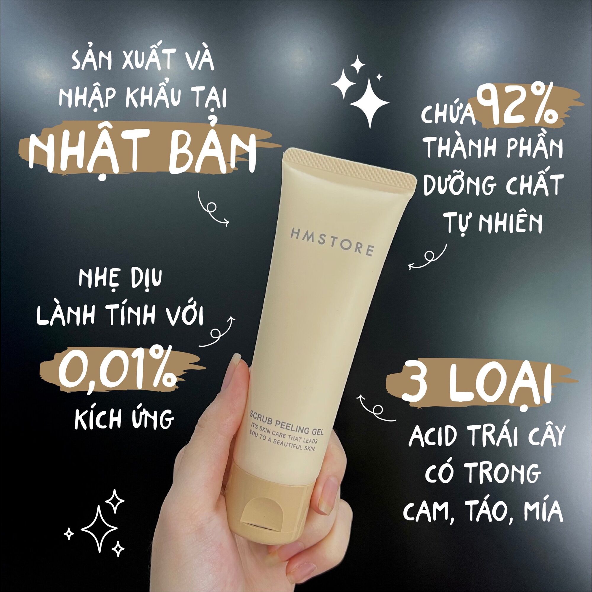 TẨY TẾ BÀO CHẾT FACE VÀ BODY HM STORE