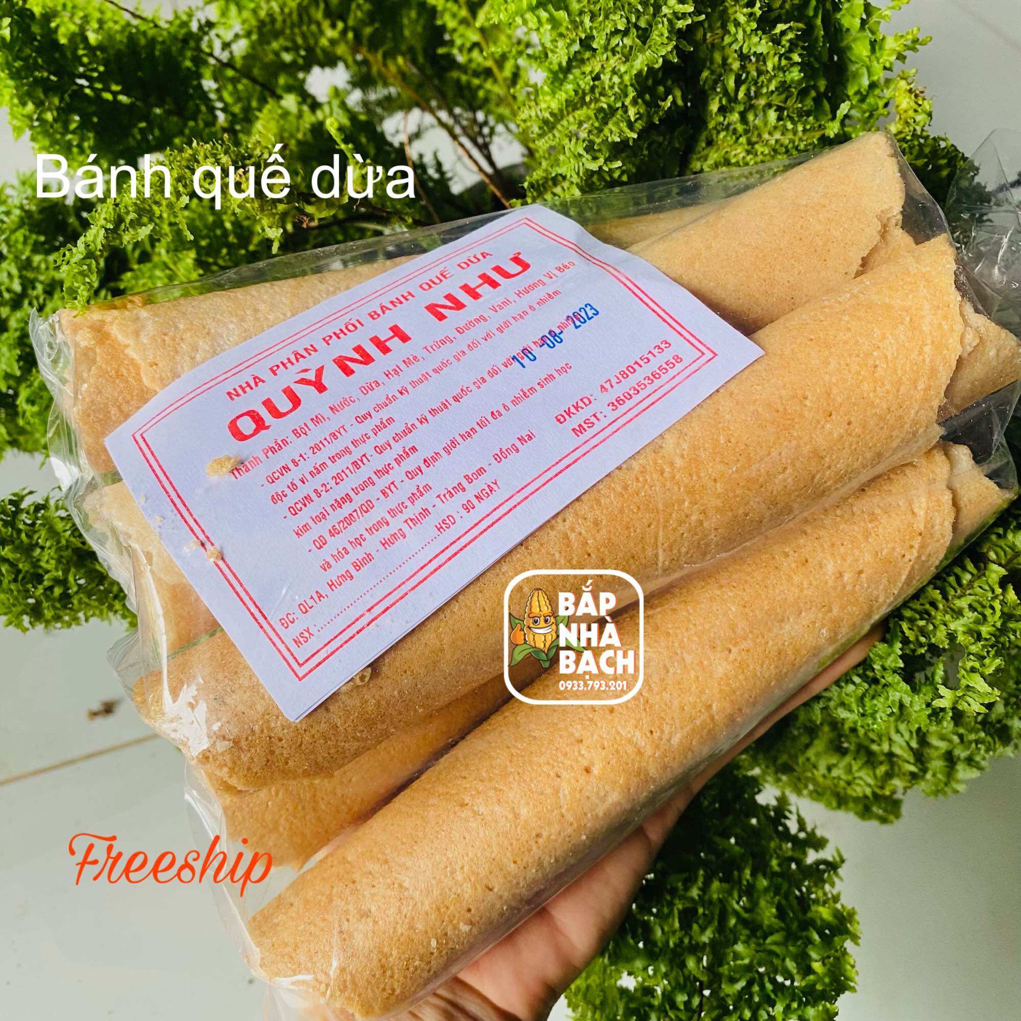 Bánh quế dừa, đồ ăn vặt, bánh tuổi thơ