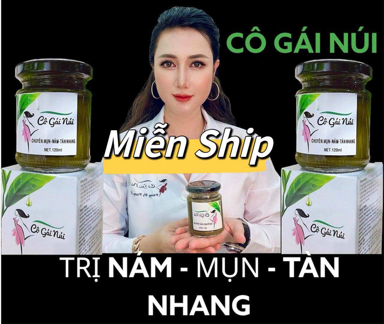 Mặt nạ cao lá cô gái núi